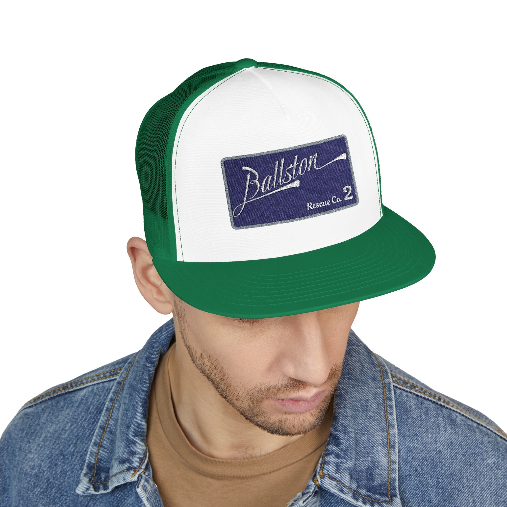 Arlington Ballston Rescue Co. 2  - 5 Panel Trucker Cap (Embroidery)