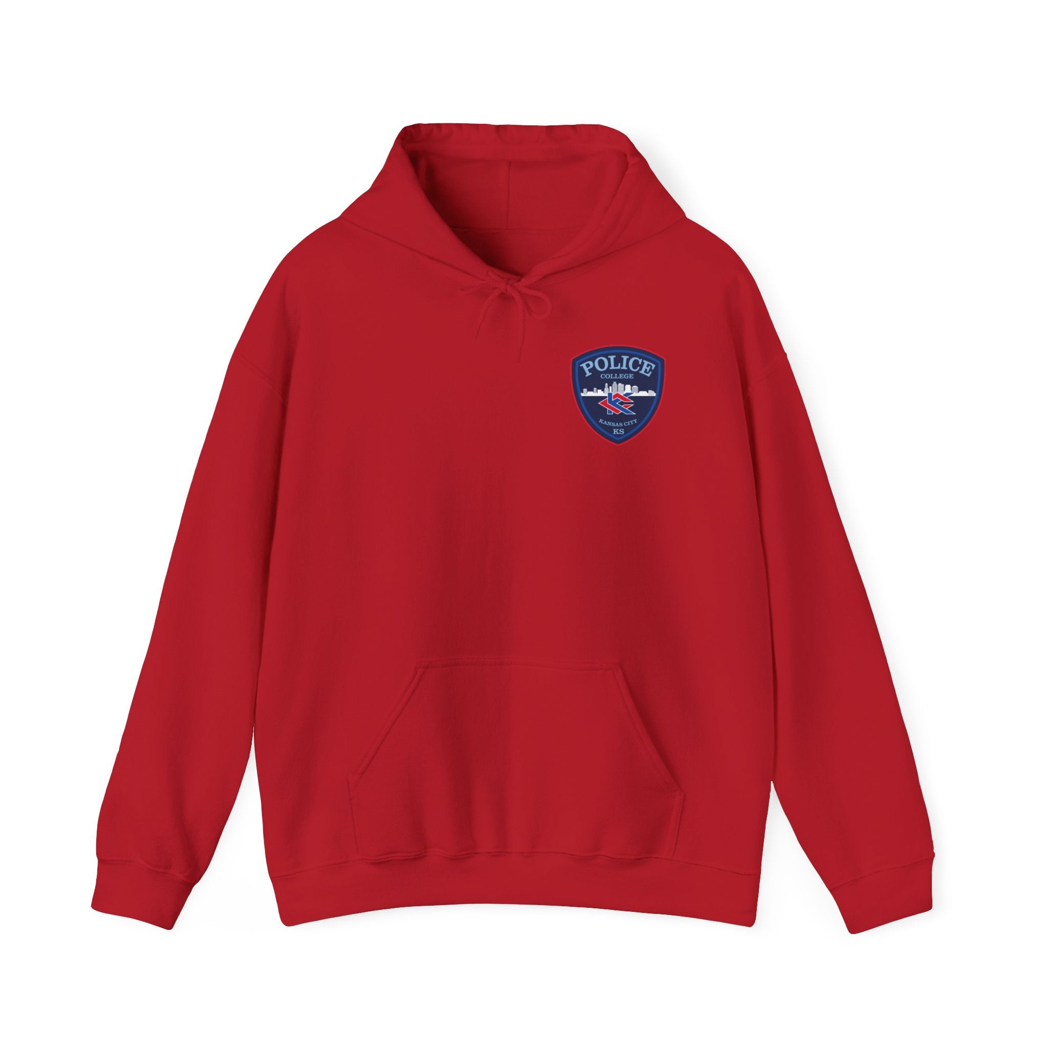 Kansas City College Police Blue Patch - Unisex Heavy Blend™ Hooded Sweatshirt