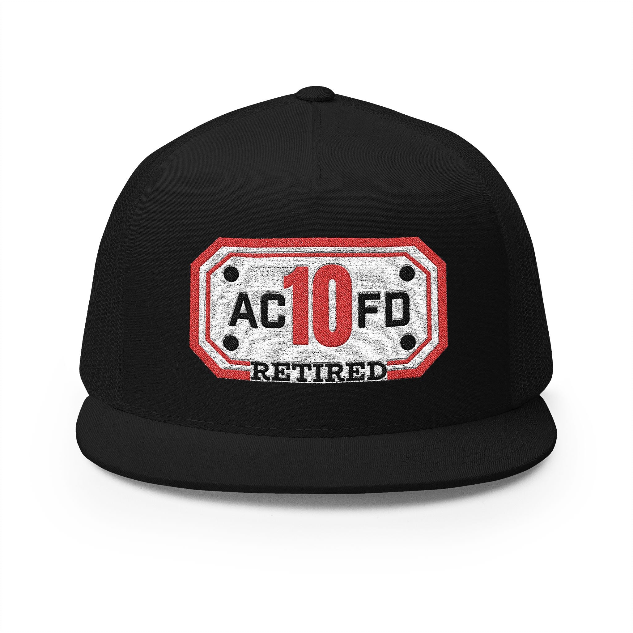 Retired Arlington Engine 10 - 5 Panel Trucker Cap (Embroidery)