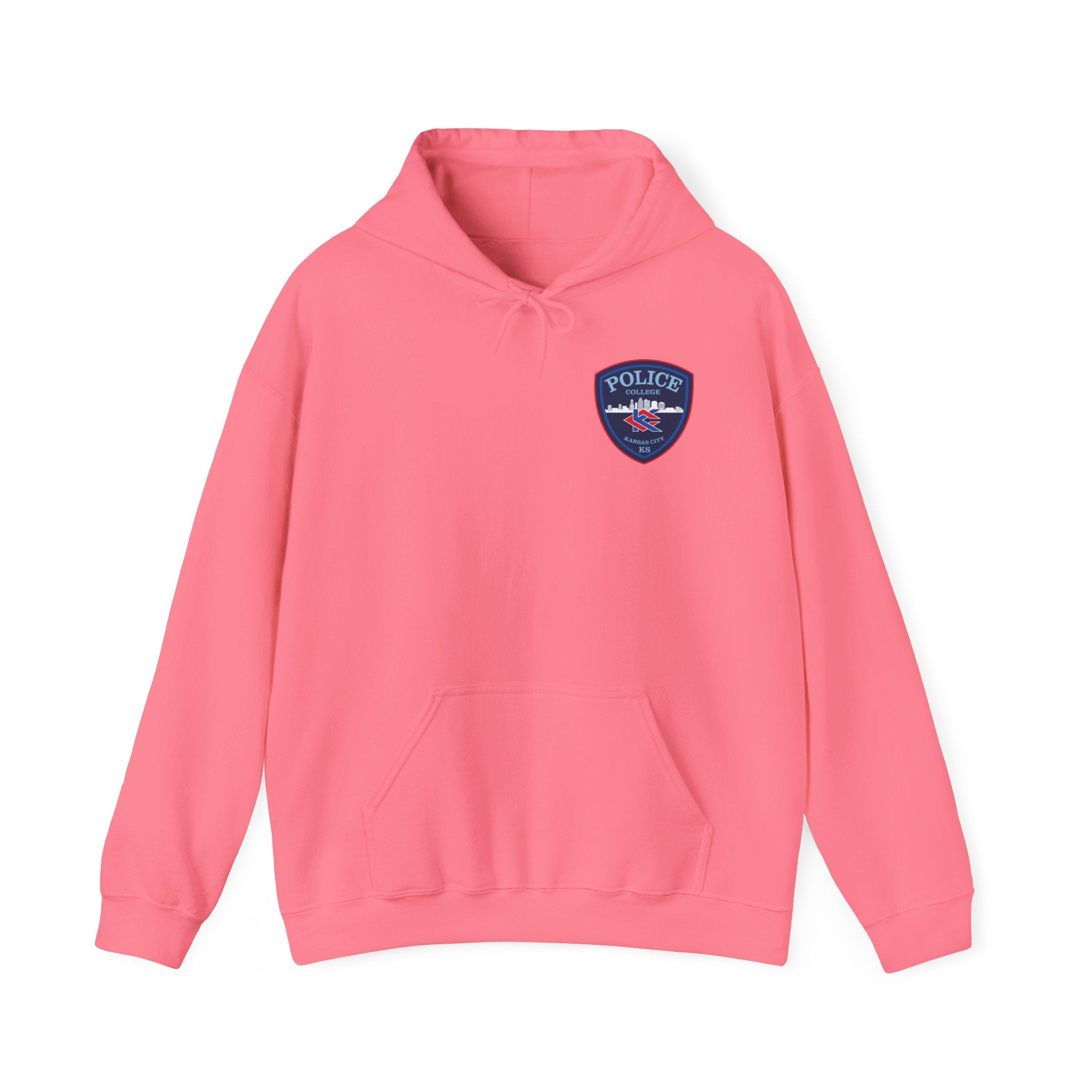 Kansas City College Police Blue Patch - Unisex Heavy Blend™ Hooded Sweatshirt