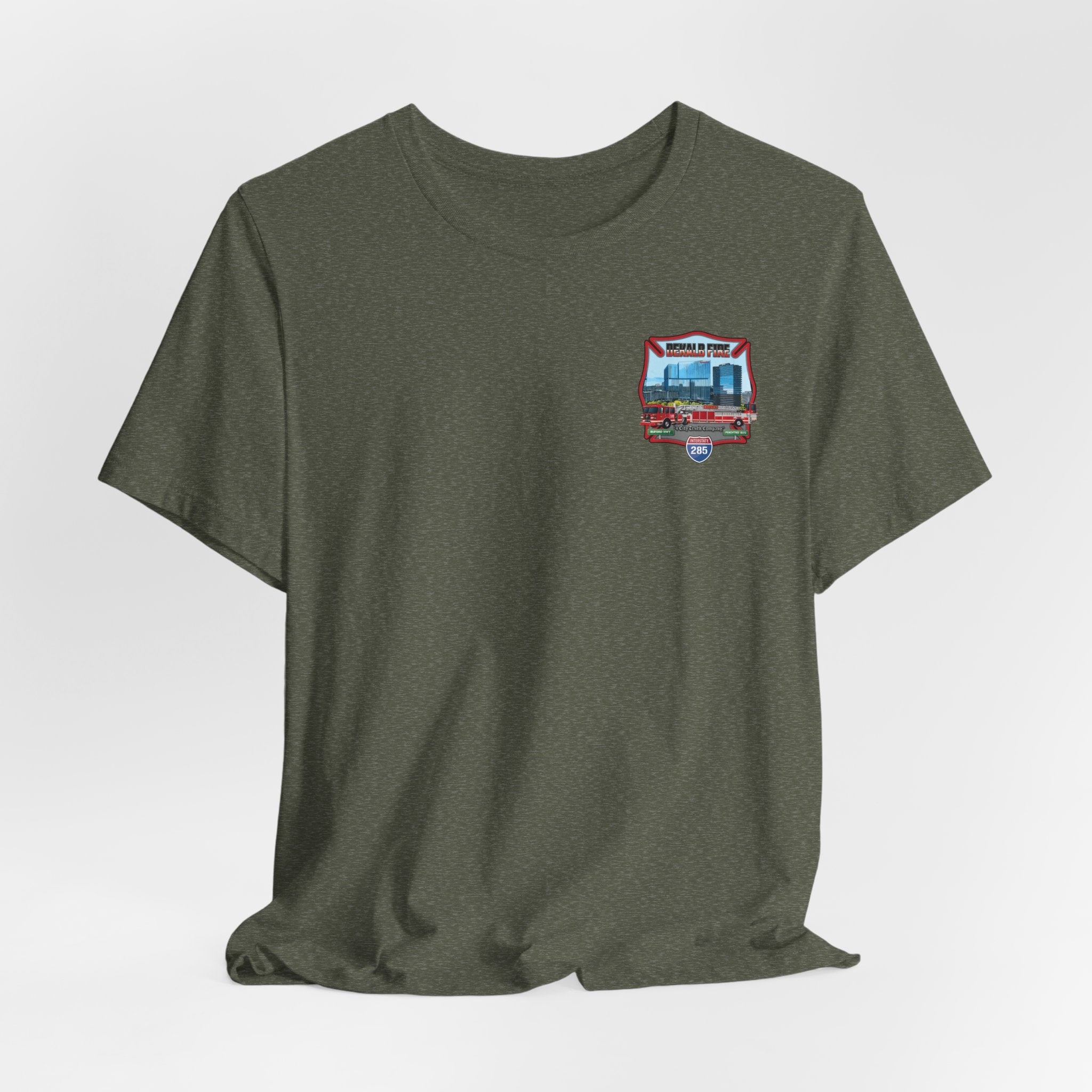 Dekalb County Fire Tiller 18 Rendering - Bella+Canvas Soft Unisex Tee