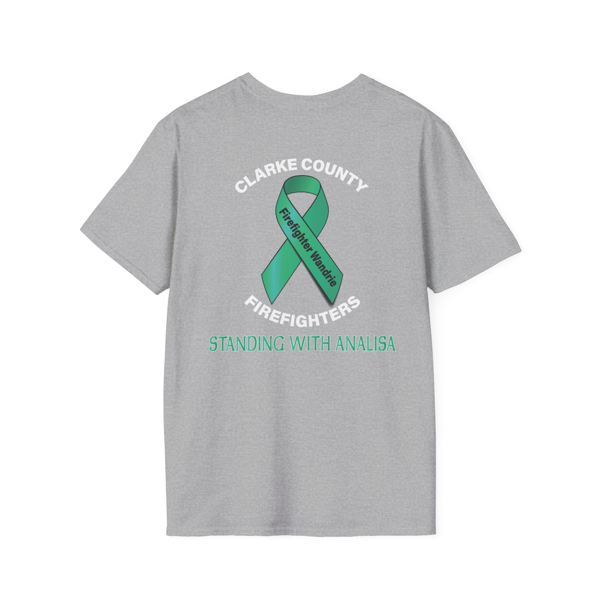 Clark County Firefighter Wandrie Support - Gildan Soft Cotton Softstyle T-Shirt