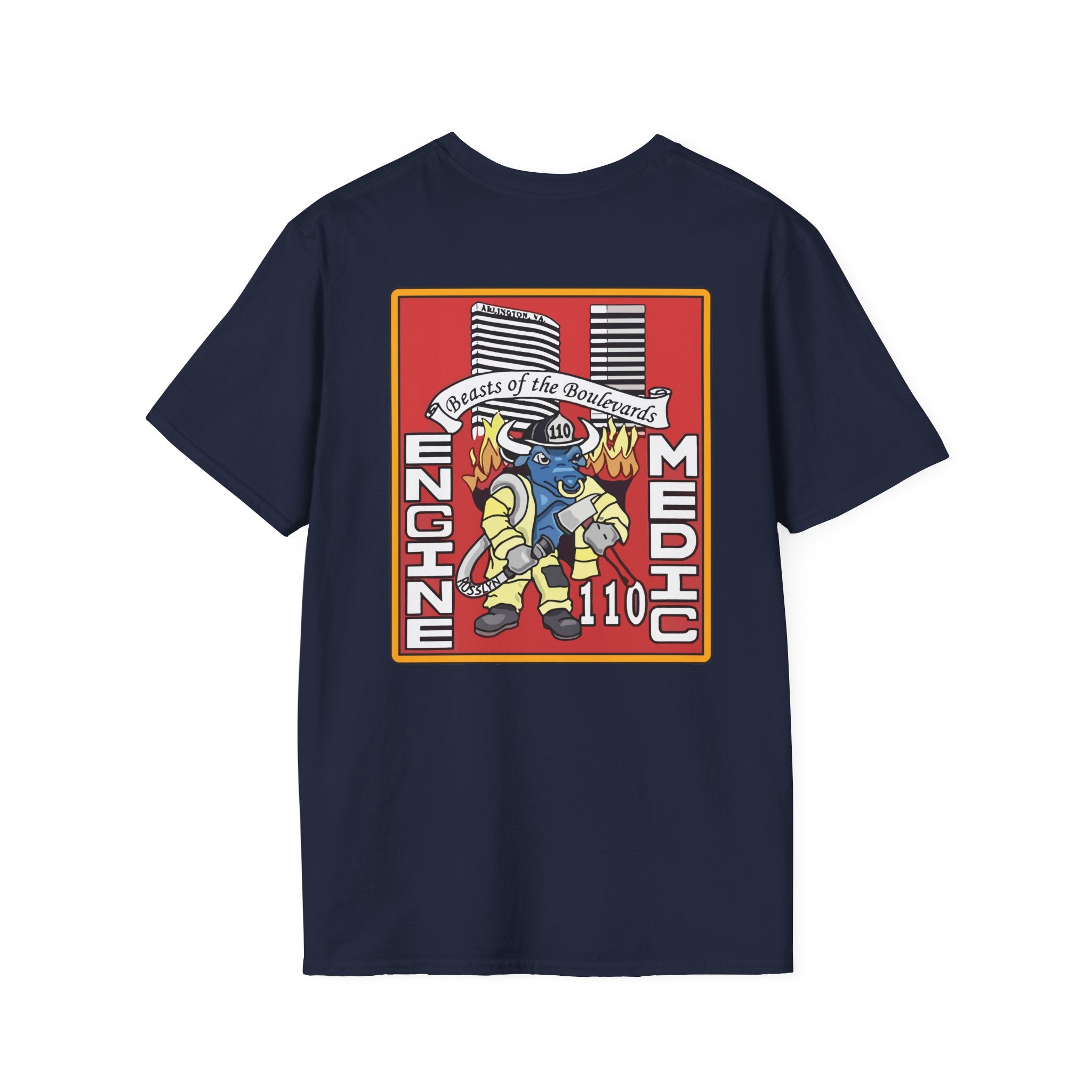 Arlington Station 10 Beast of Blvd (version 2) - Gildan Soft Cotton Softstyle T-Shirt