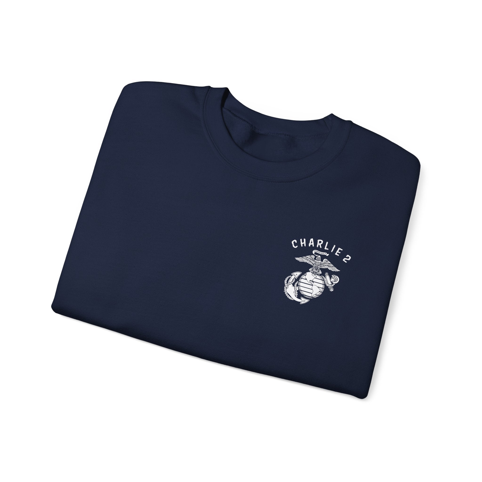 Charlie 2 Ronin (white Logo) - Gildan Unisex Heavy Blend™ Crewneck Sweatshirt