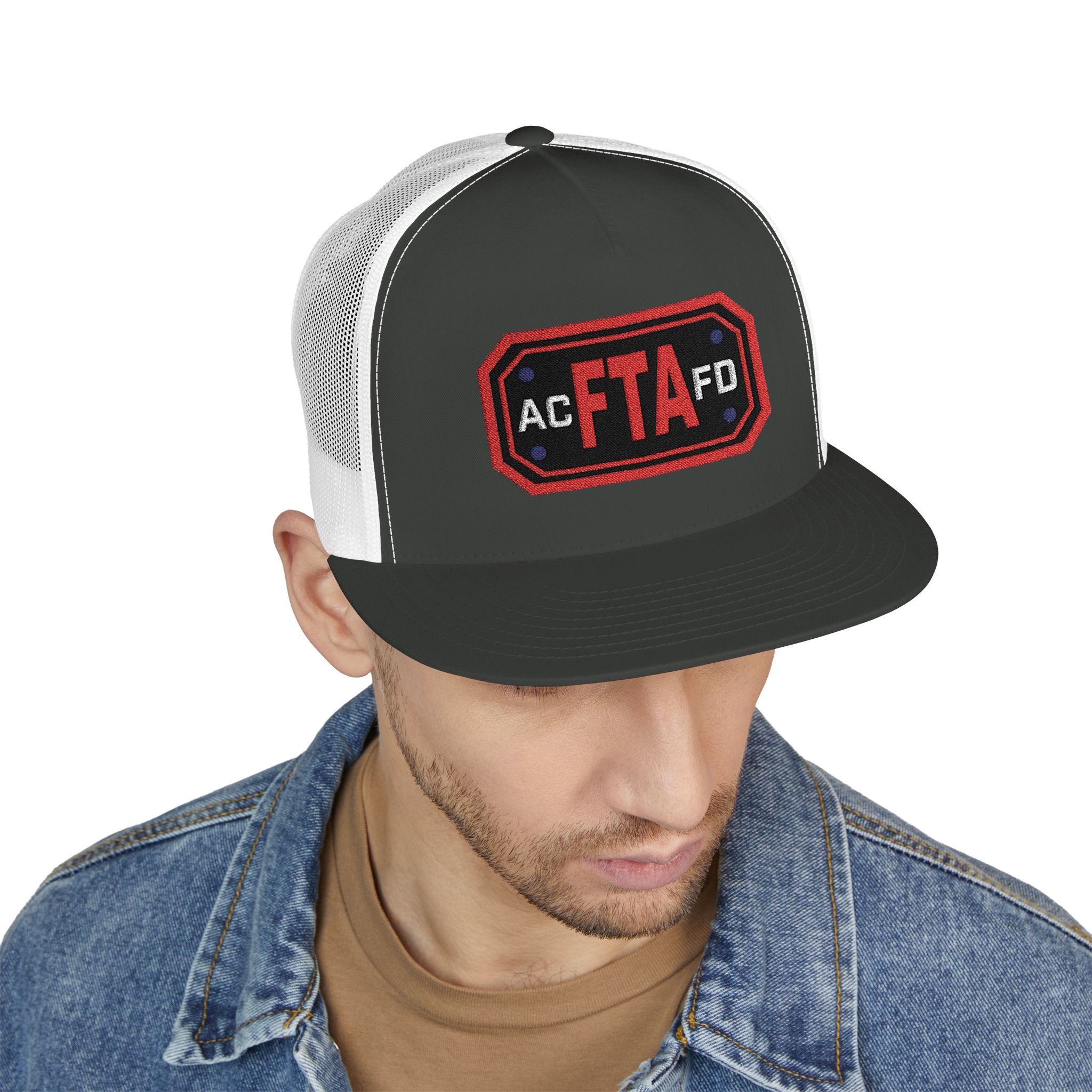 Arlington FTA (Fire Training Academy) - 5 Panel Trucker Cap (Embroidery)