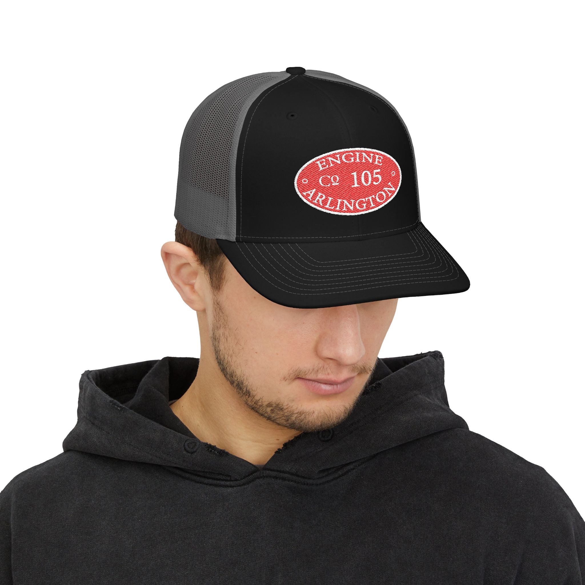 Arlington Engine 5 Circle Patch - (Richardson 112 Style Hat) Snapback Trucker