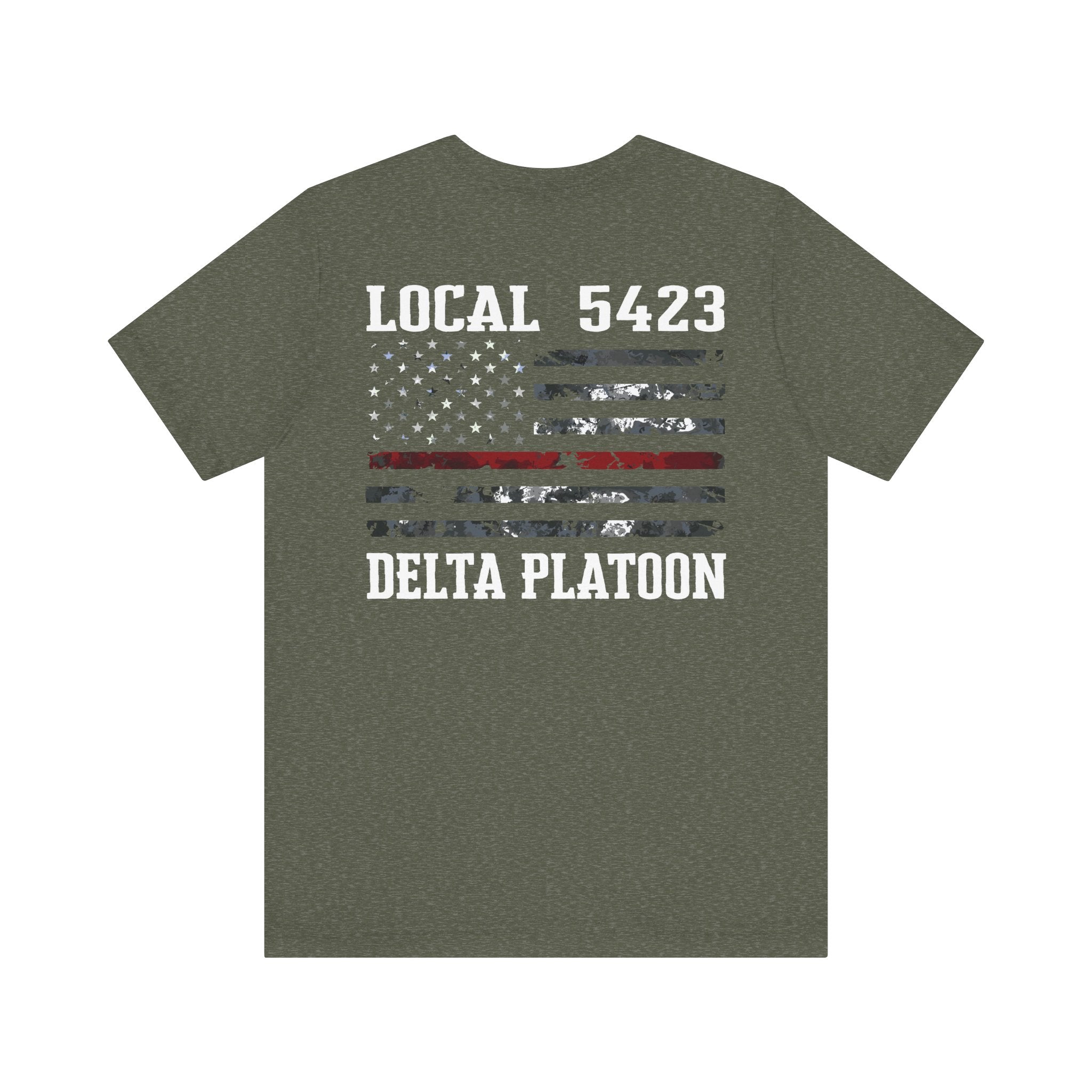 Manheim Township Local Delta Platoon Local white - Bella+Canvas Soft Unisex Tee