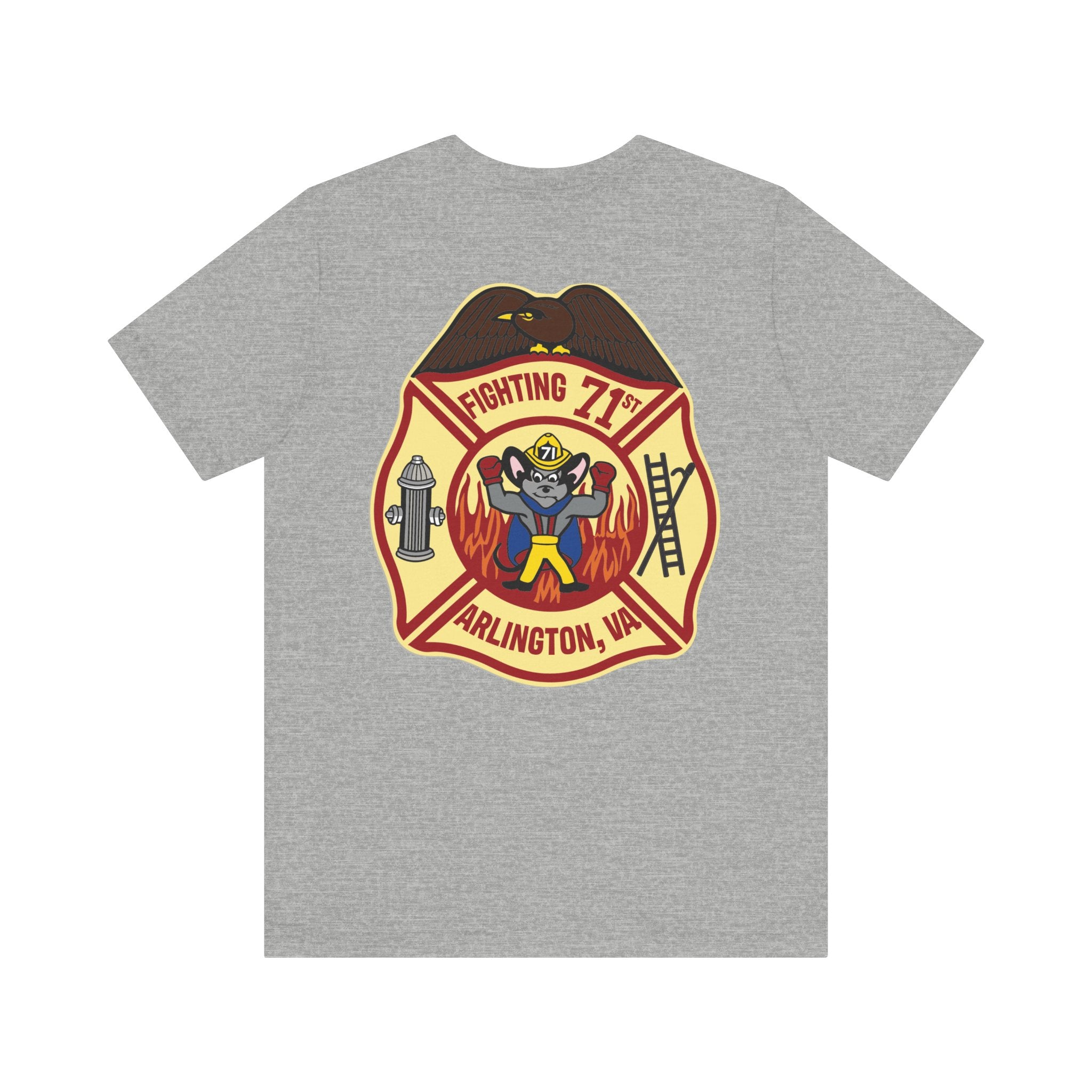 Fighting 71 Arlington Station 1 old patch - Bella+Canvas Soft Unisex Tee