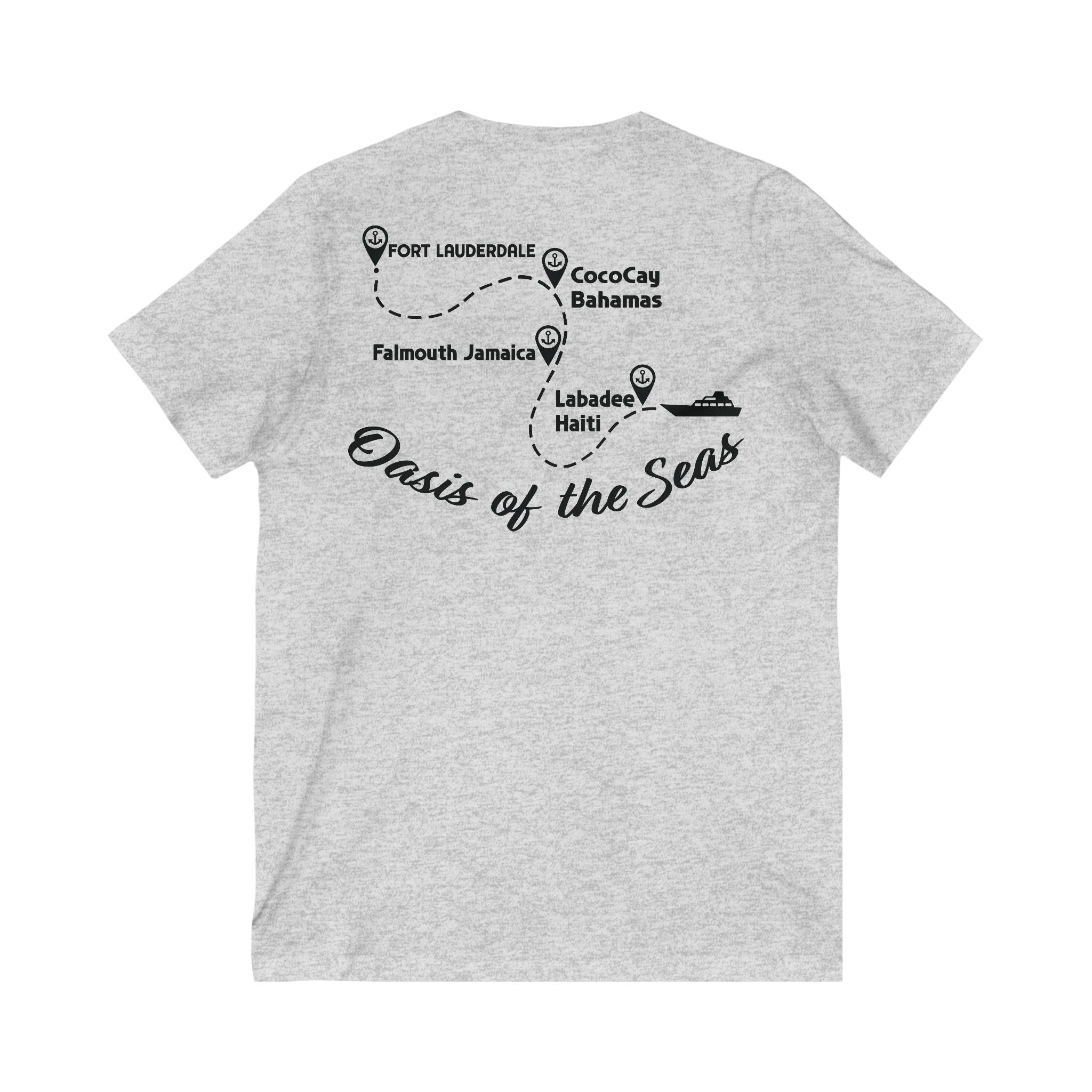 Unisex Jersey Short Sleeve V-Neck Tee