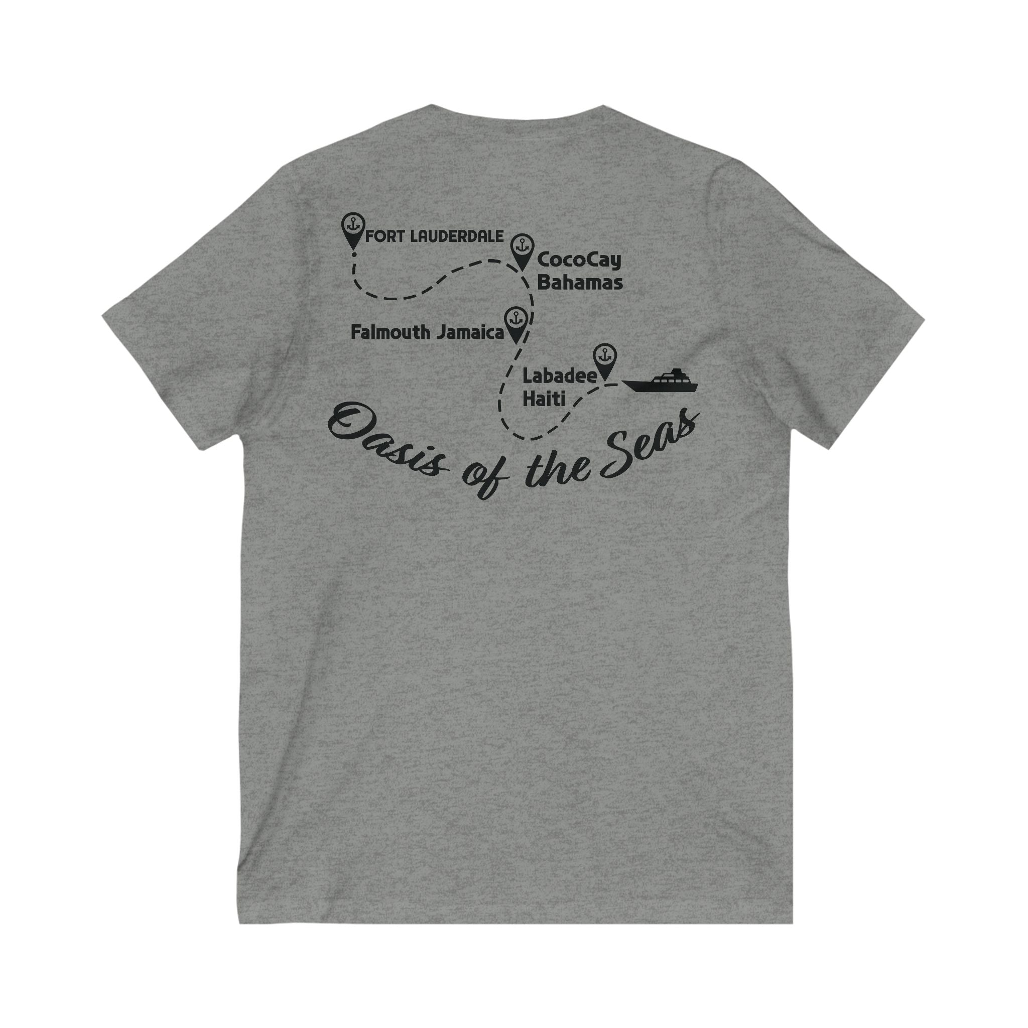 Unisex Jersey Short Sleeve V-Neck Tee