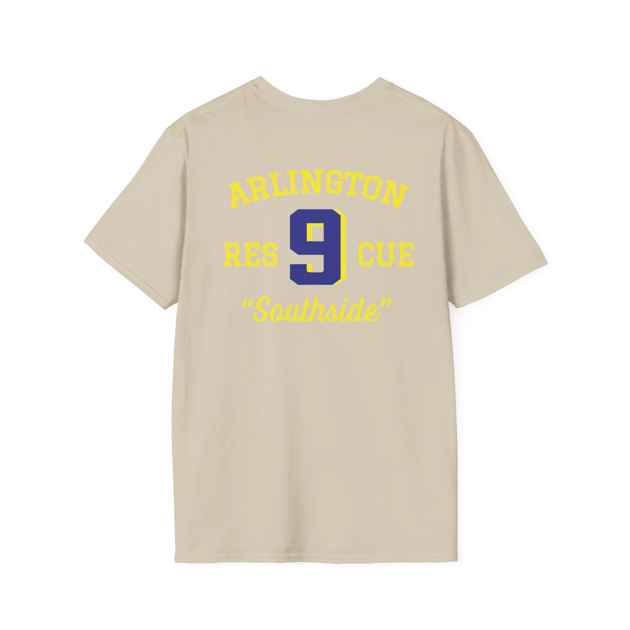 Station 9 Taz Front / Officer Rescue 9 back - Gildan Soft Cotton Softstyle T-Shirt