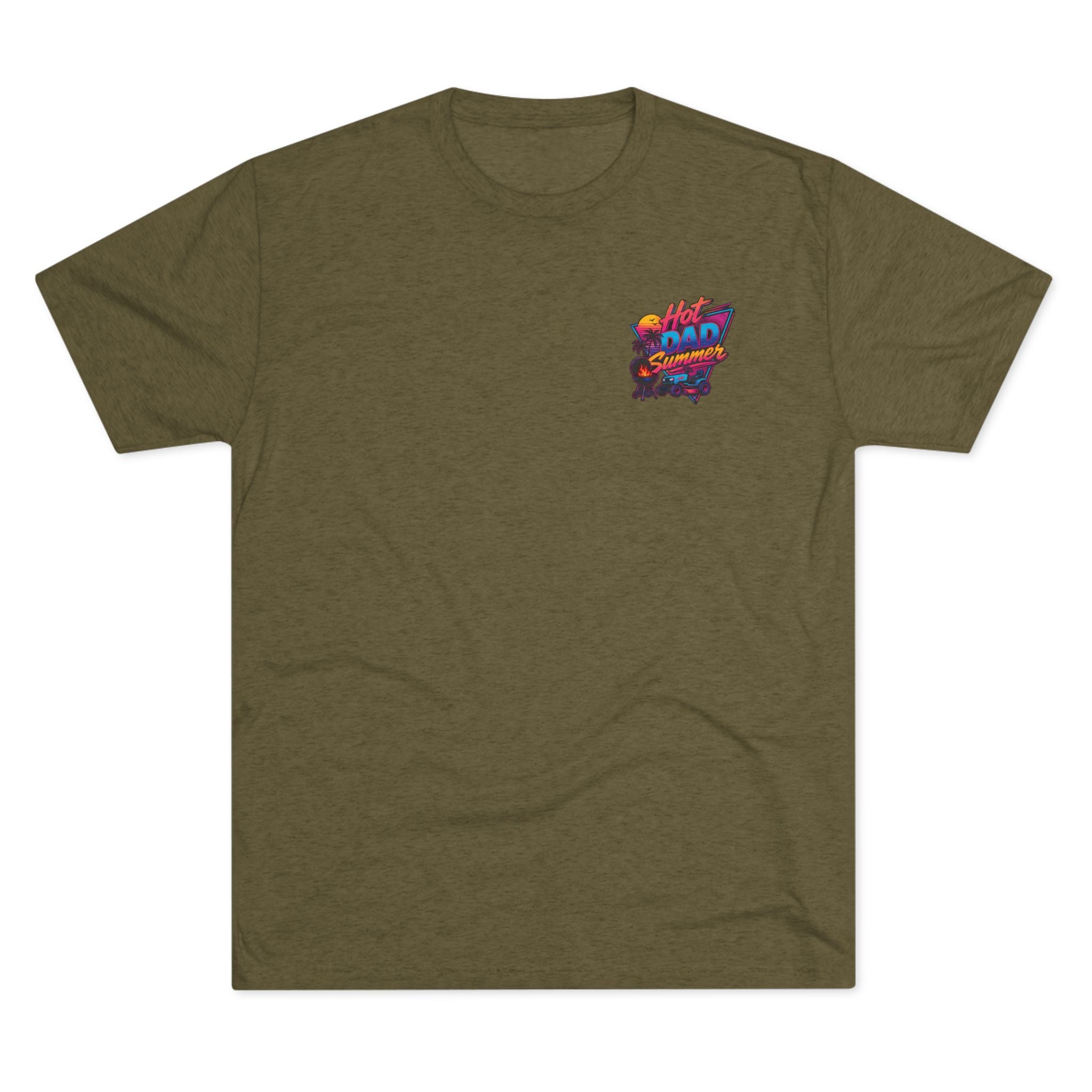 Hot Dad Summer Rock Shirt - NextLevel Tri-Blend Crew Tee