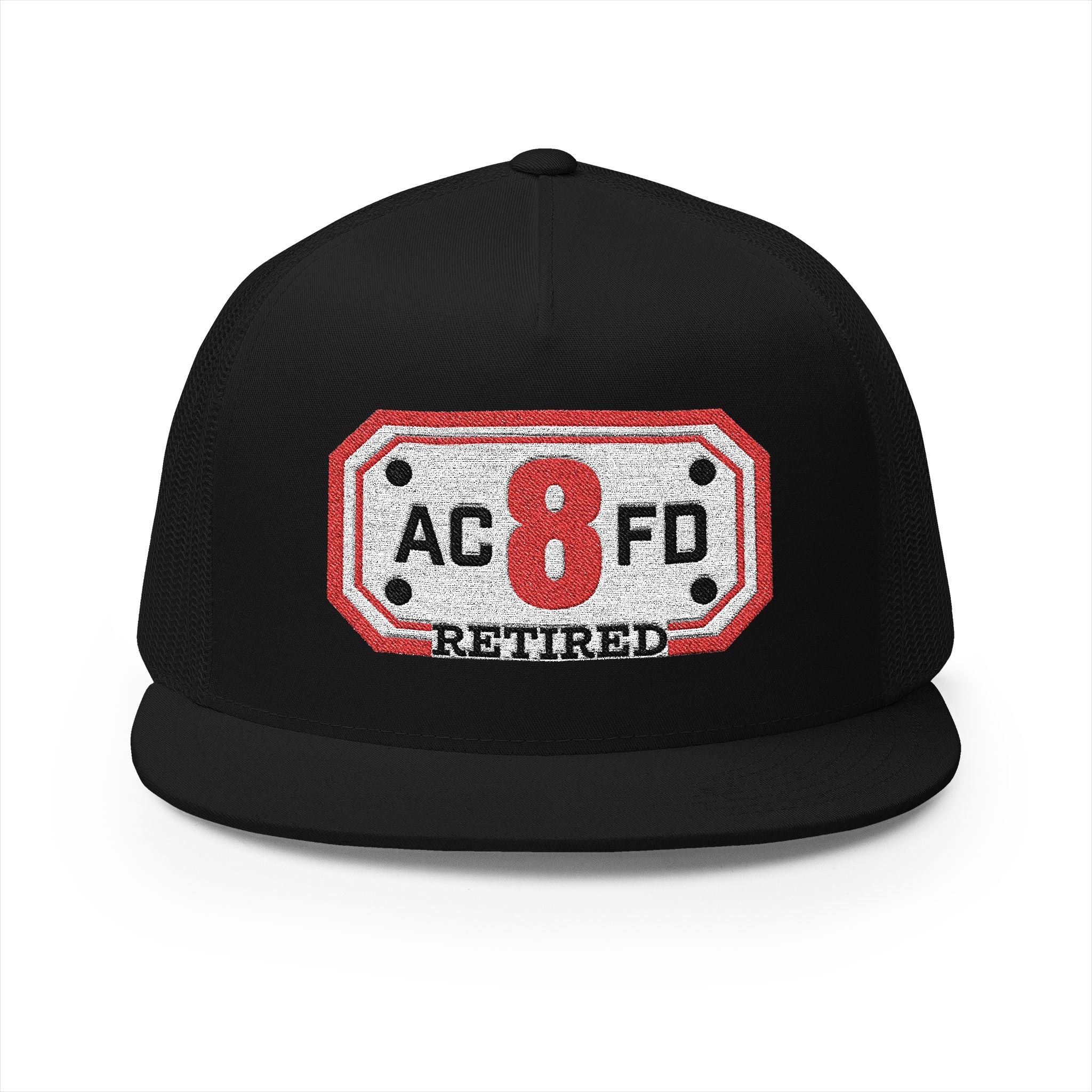 Retired Arlington Engine 8 - 5 Panel Trucker Cap (Embroidery)