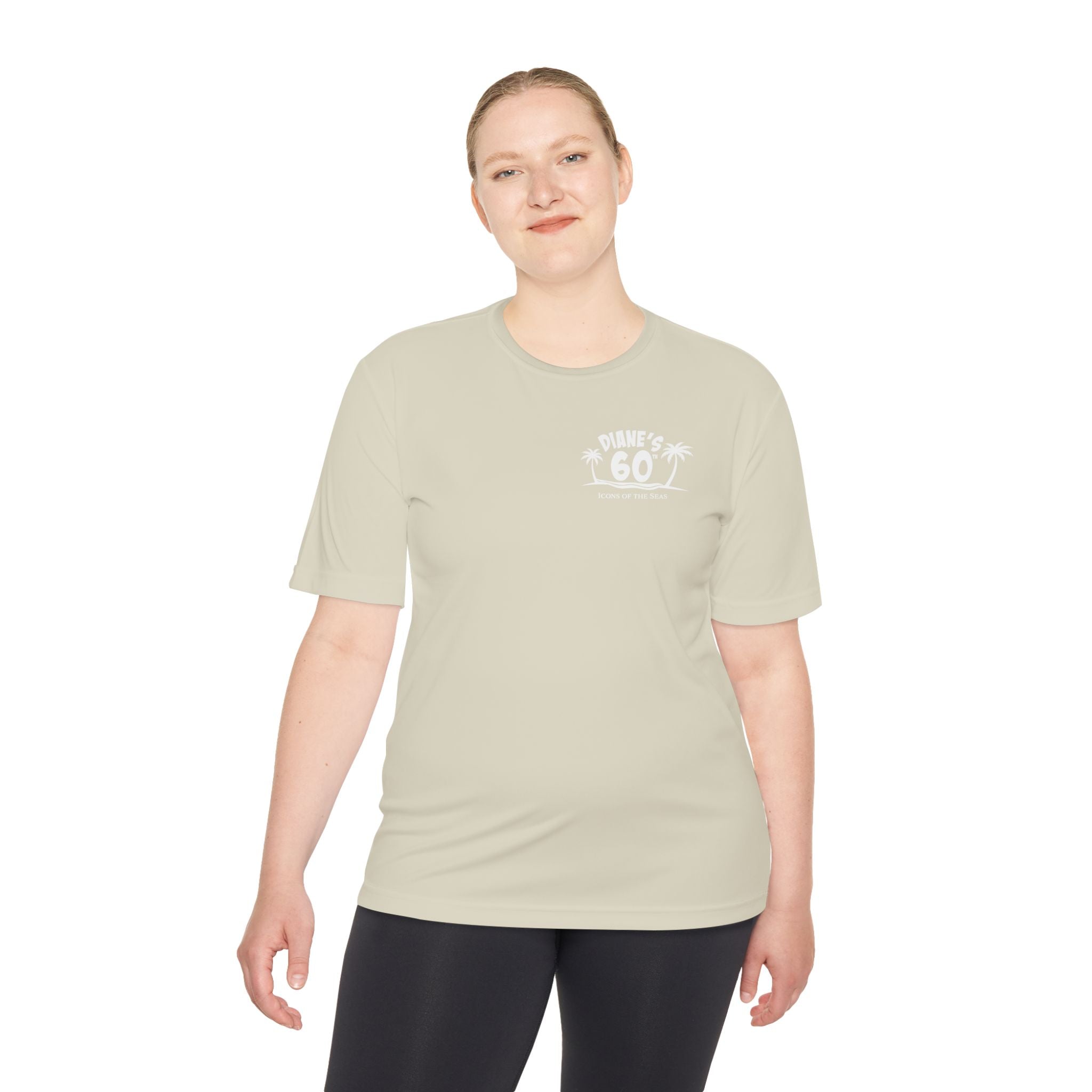 Diane Birthday Cruise White Text- Unisex Moisture Wicking Tee