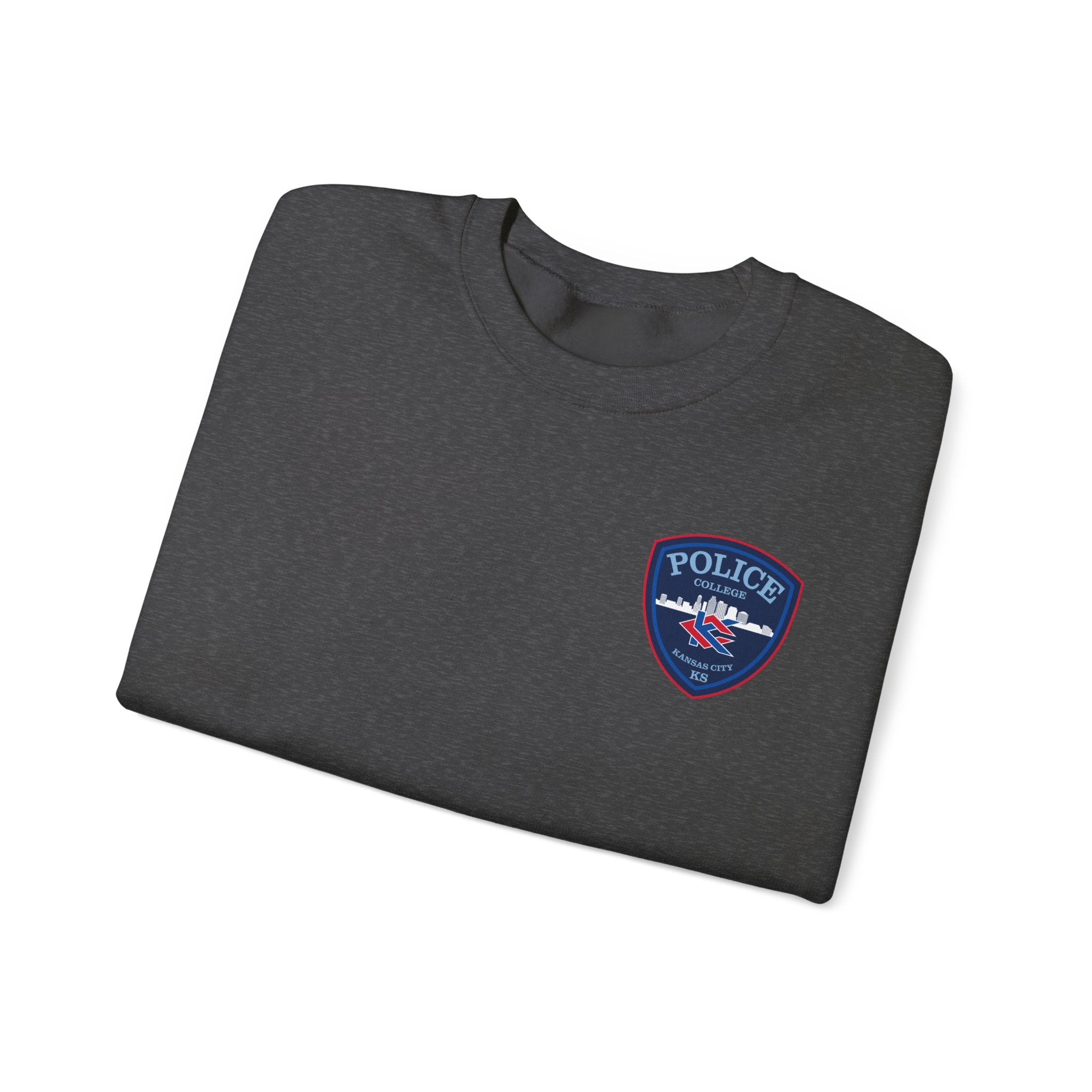 Kansas City College Police Blue Patch - Unisex Heavy Blend™ Crewneck Sweatshirt