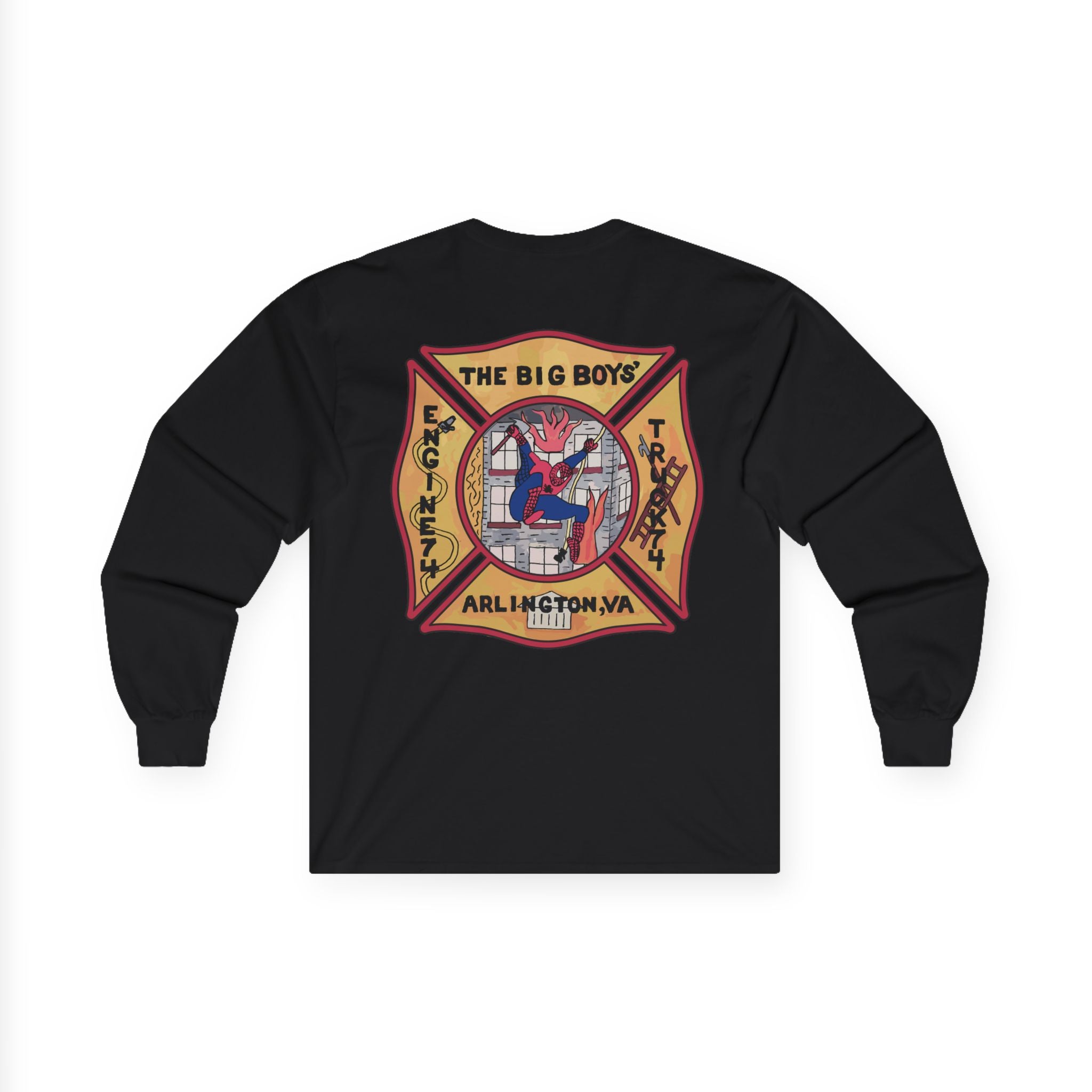 ACFD Truck 74 Old School Spider Shirt  - Unisex Ultra Cotton Long Sleeve Tee