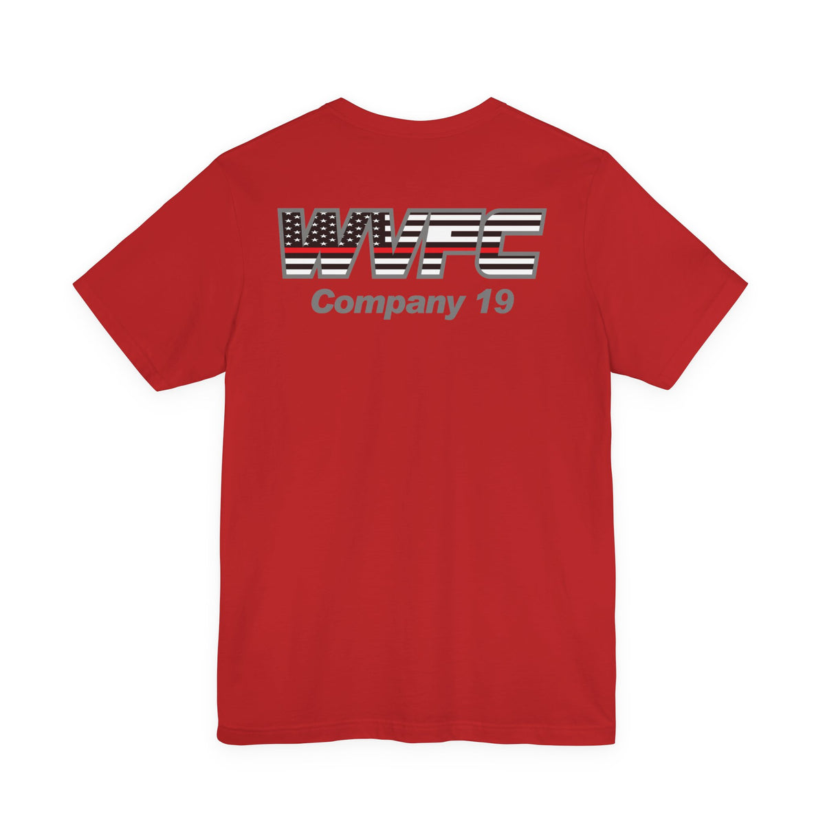 WVFC FD Logo gray RedLine flag Gray - Unisex Jersey Short Sleeve Tee