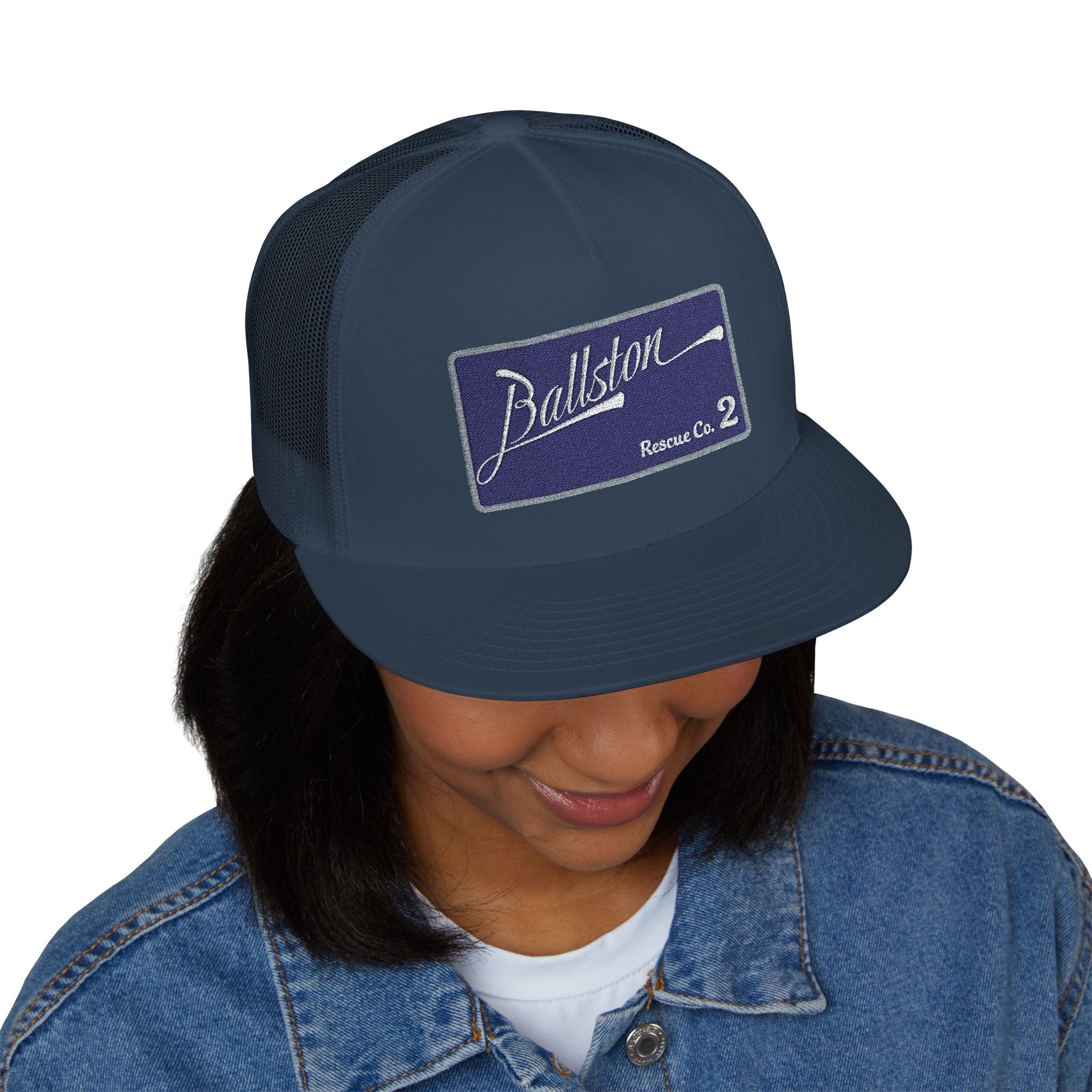 Arlington Ballston Rescue Co. 2  - 5 Panel Trucker Cap (Embroidery)