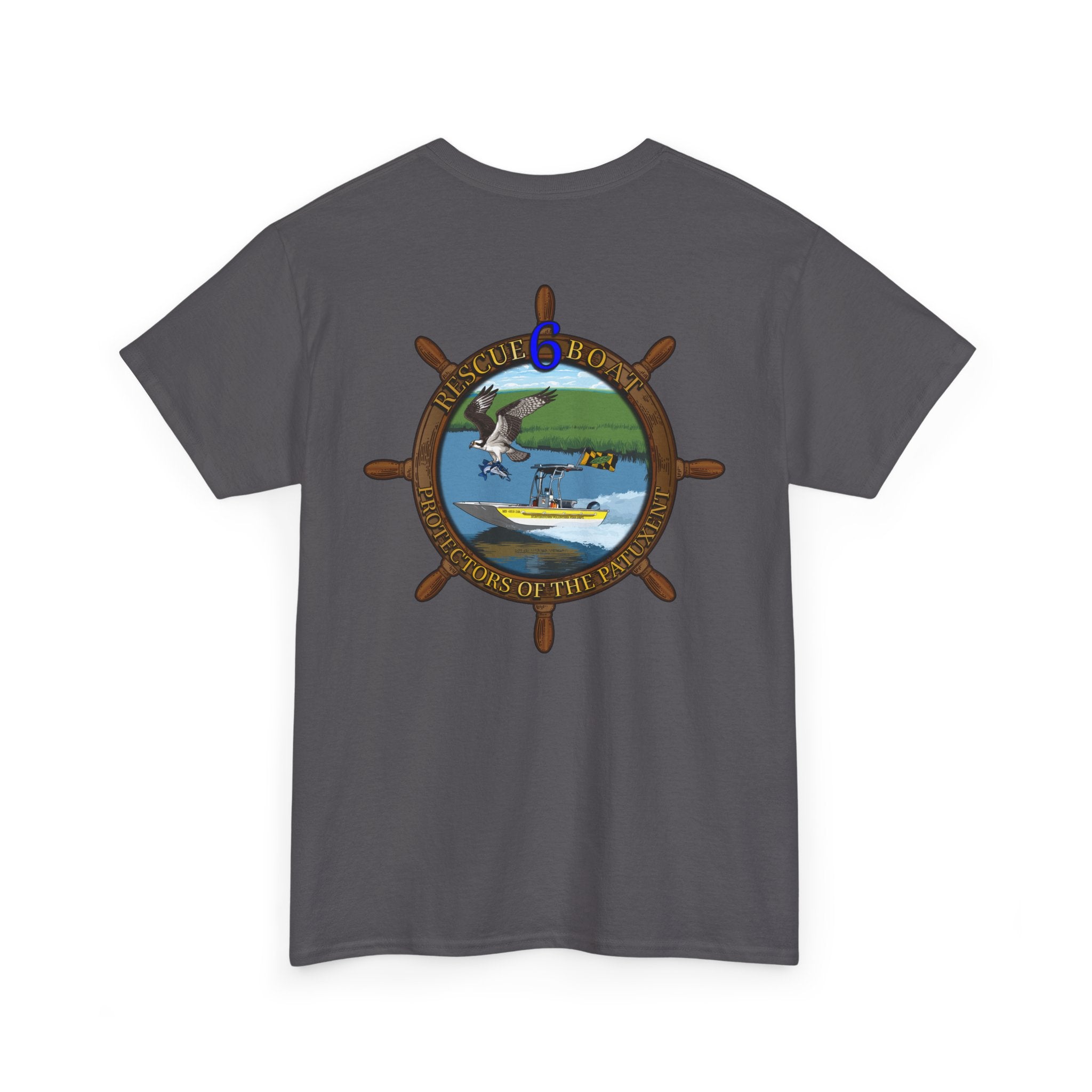 Huntingtown Vol. Fire Boat 6 - Heavy Cotton Unisex Tee