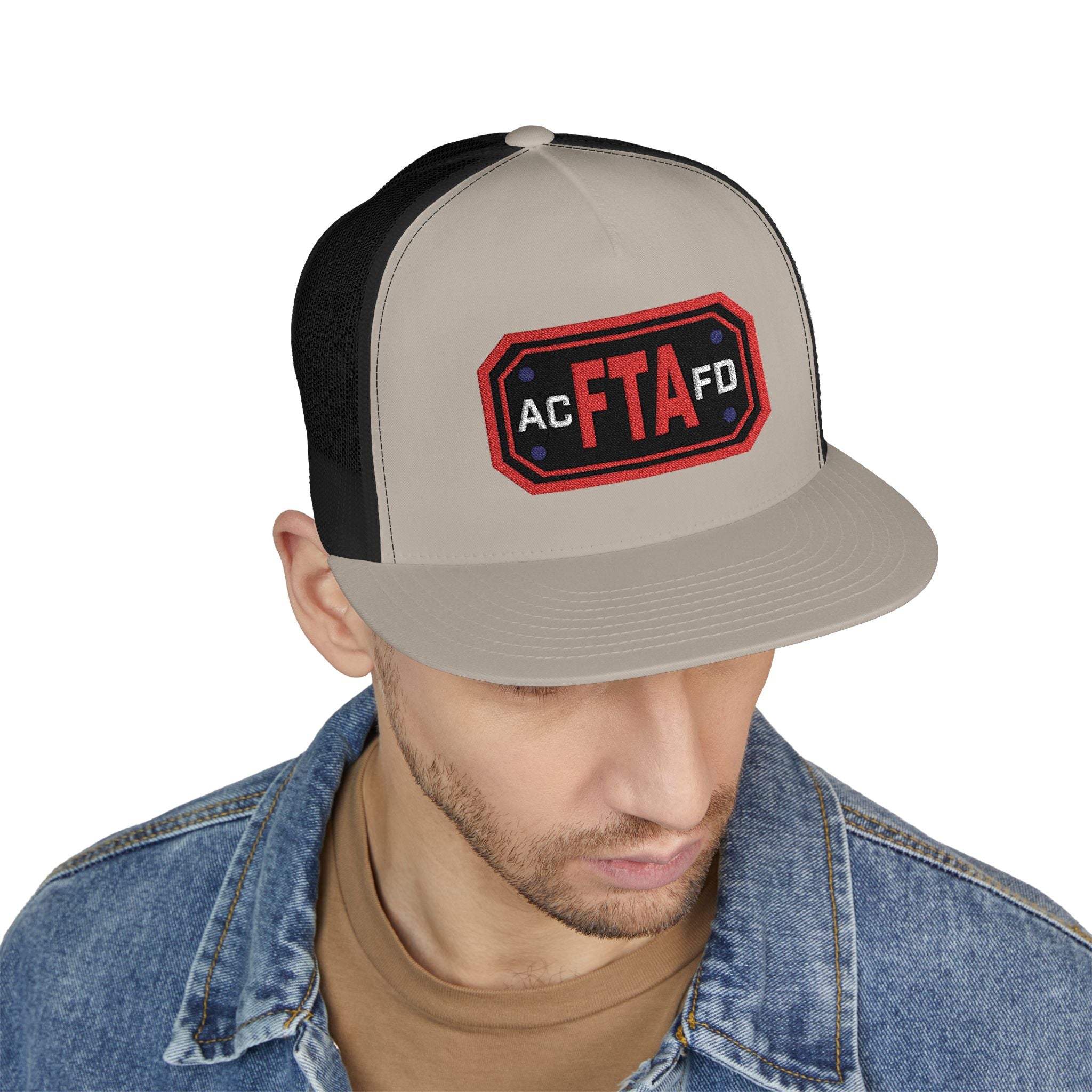 Arlington FTA (Fire Training Academy) - 5 Panel Trucker Cap (Embroidery)