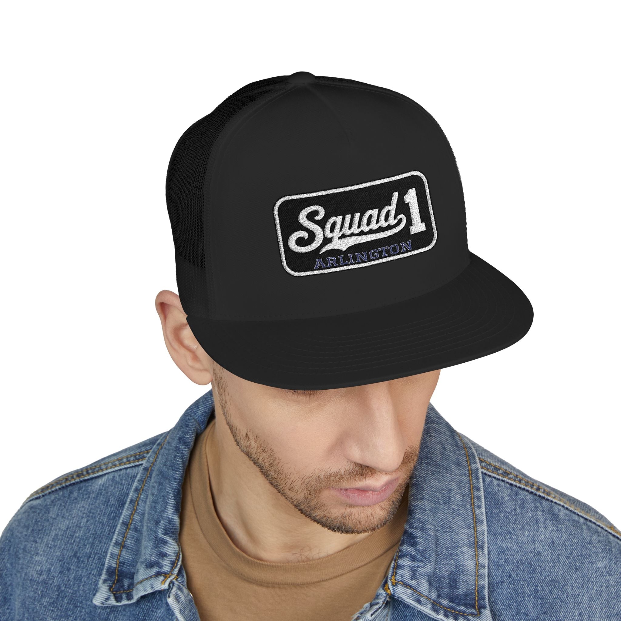 Arlington Squad 1 - 5 Panel Trucker Cap (Embroidery)