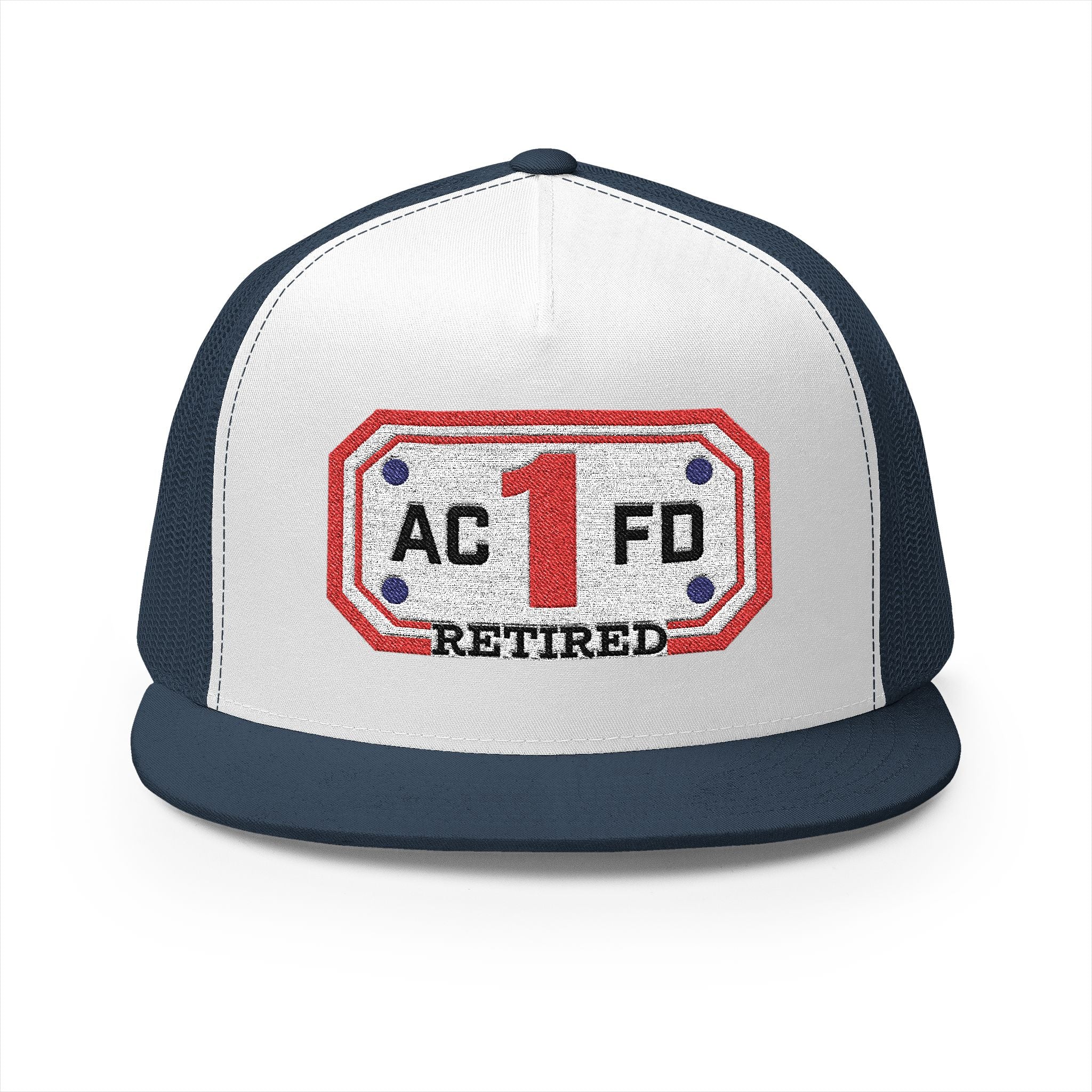 Retired Arlington Engine 1 - 5 Panel Trucker Cap (Embroidery)
