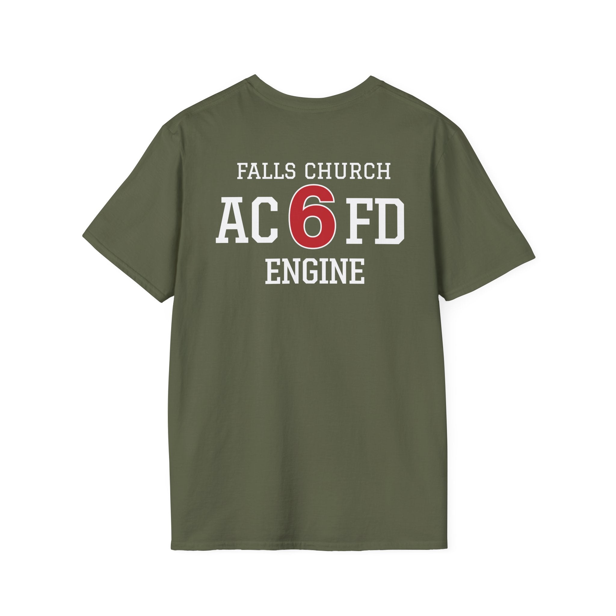 Engine 6 Falls Church - Gildan Soft Cotton Softstyle T-Shirt