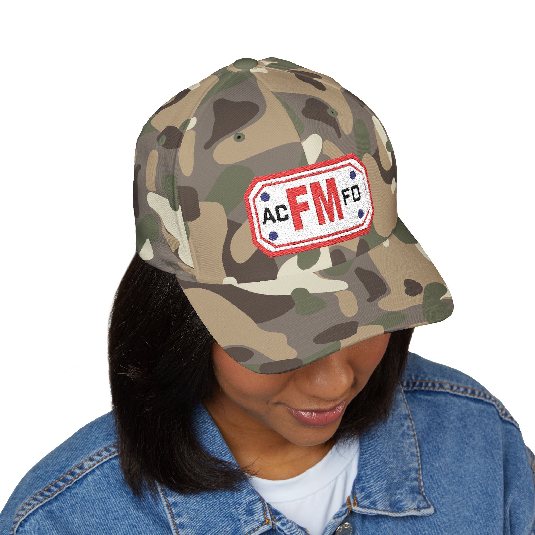 Arlington Fire Marshal Red - FLEXFIT Closed-Back Structured Cap (Embroidery)