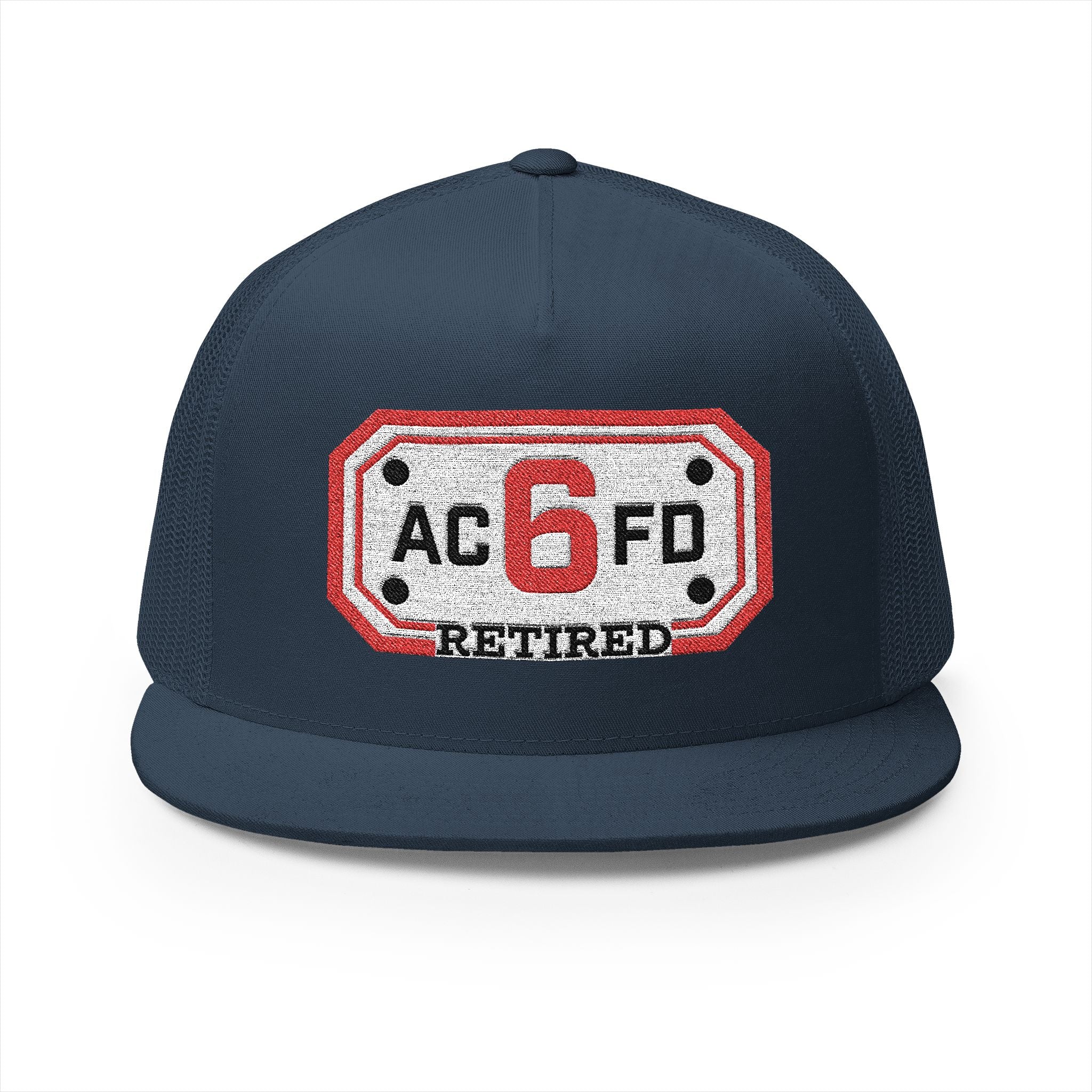 Retired Arlington Engine 6 - 5 Panel Trucker Cap (Embroidery)