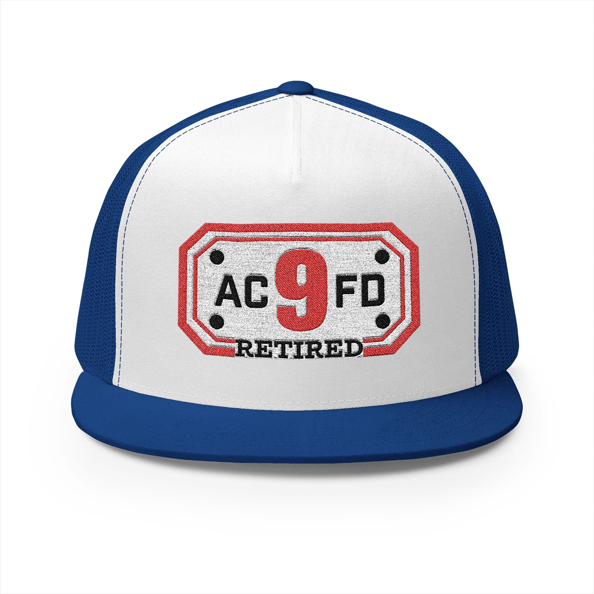 Retired Arlington Engine 9 - 5 Panel Trucker Cap (Embroidery)
