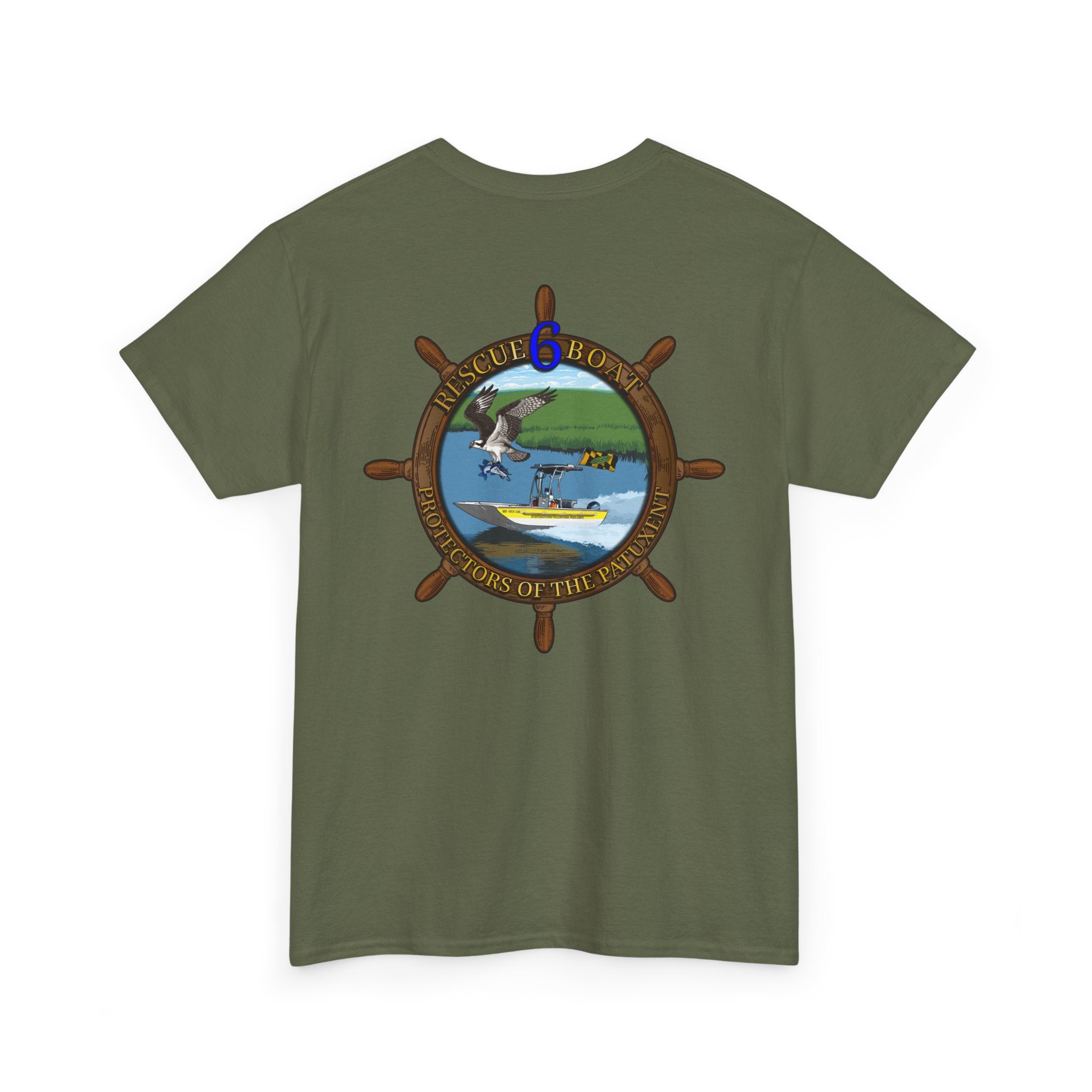 Huntingtown Vol. Fire Boat 6 - Heavy Cotton Unisex Tee