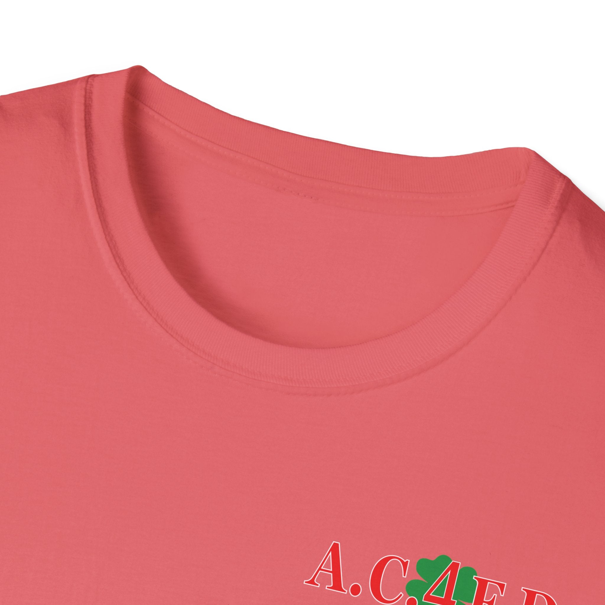 Station 4  acfd clover front/RatPack back - Gildan Soft Cotton Softstyle T-Shirt