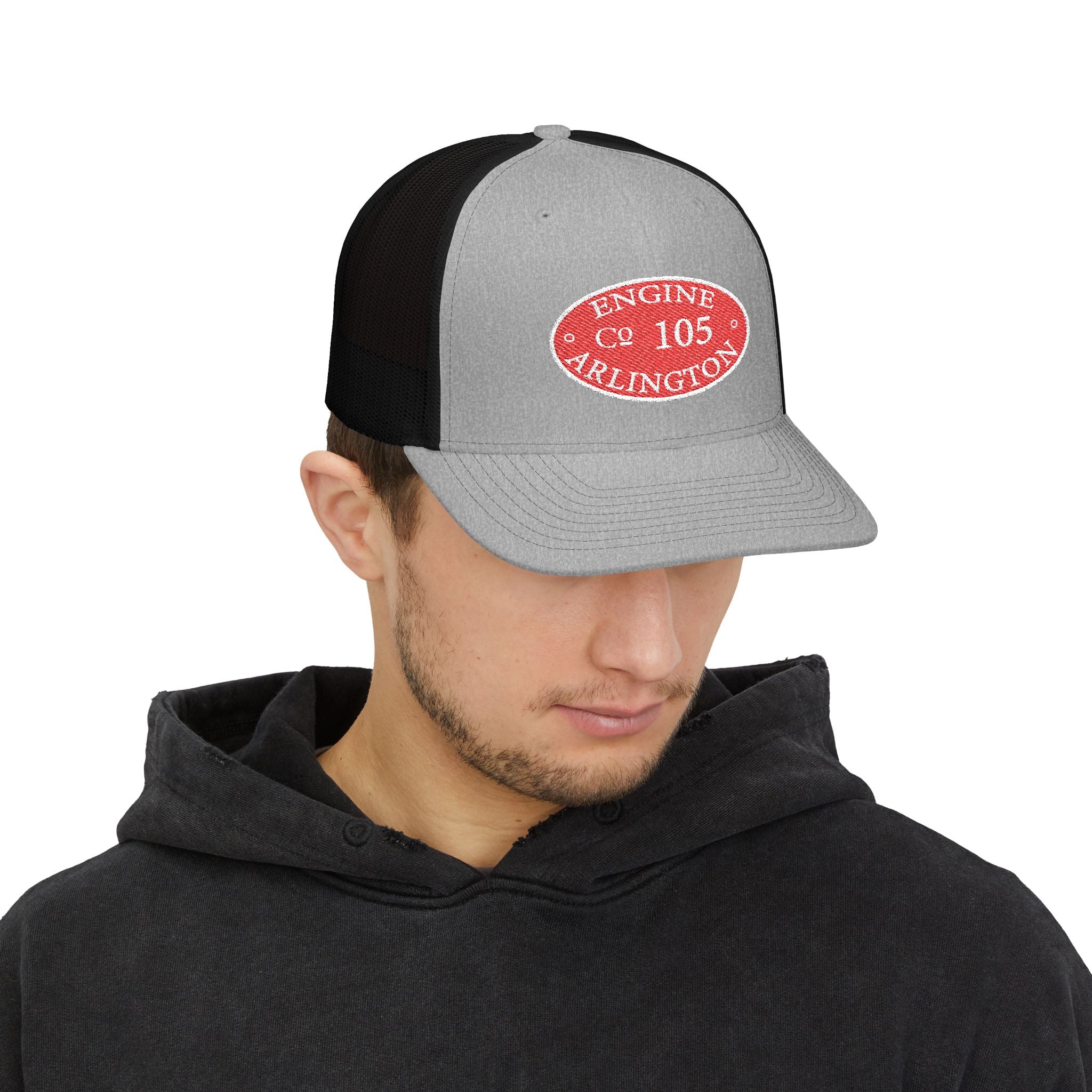 Arlington Engine 5 Circle Patch - (Richardson 112 Style Hat) Snapback Trucker