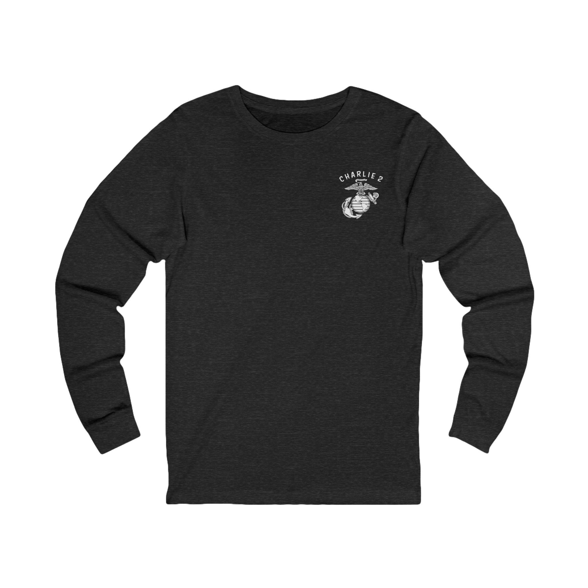 Charlie 2 Ronin (white Logo) - Bella-Canvas Soft Jersey Cotton Long Sleeve Tee