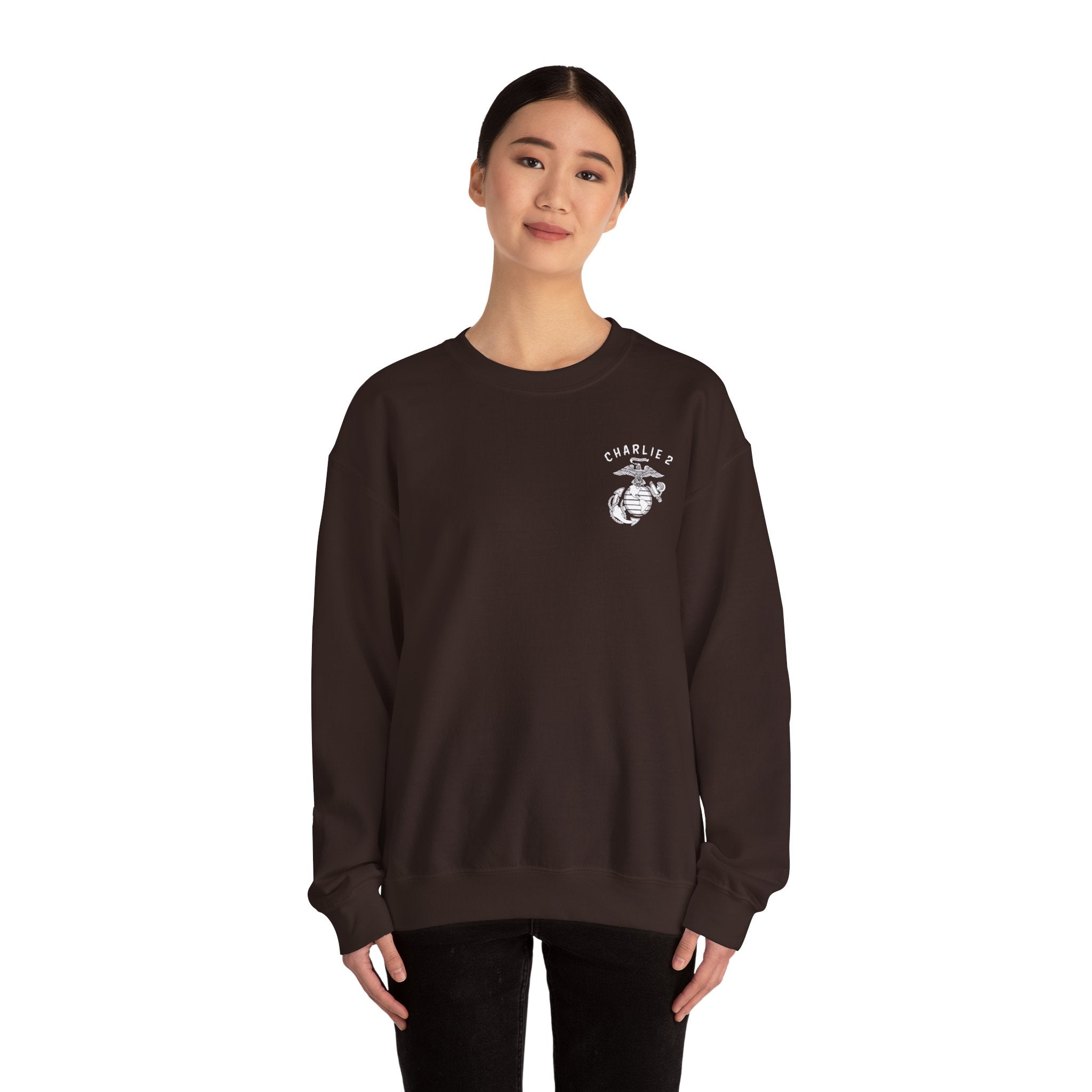 Charlie 2 Ronin (white Logo) - Gildan Unisex Heavy Blend™ Crewneck Sweatshirt