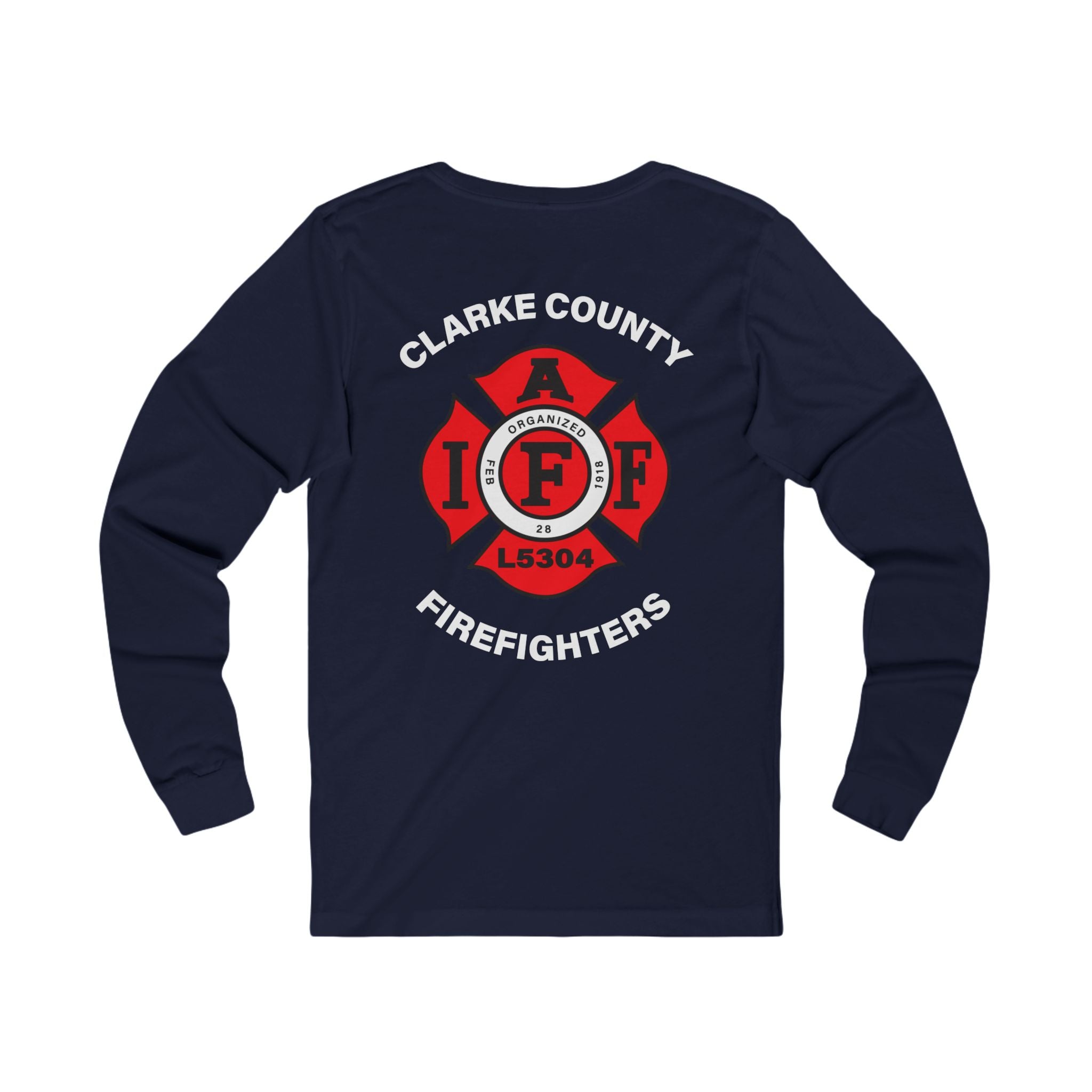 Clarke County Fire Local 5304- Bella-Canvas Soft Jersey Cotton Long Sleeve Tee