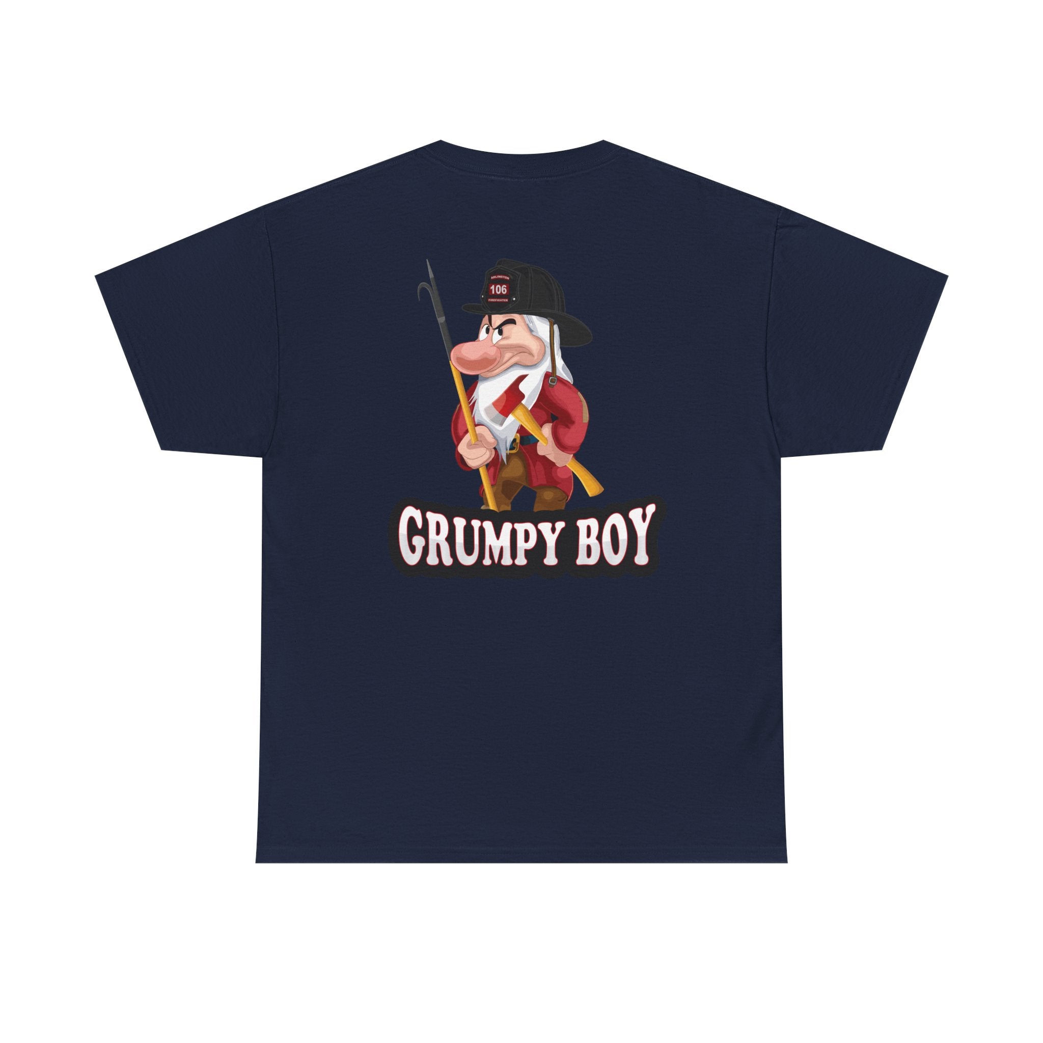 Grumpy Boy Firefighter - Heavy Cotton Unisex Tee