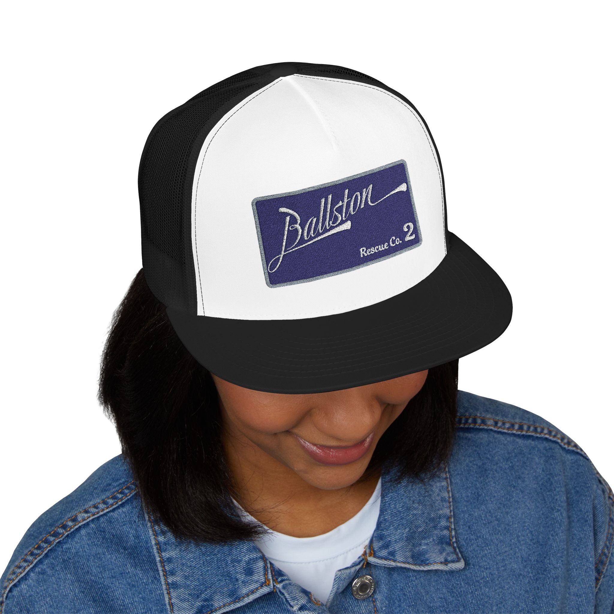 Arlington Ballston Rescue Co. 2  - 5 Panel Trucker Cap (Embroidery)