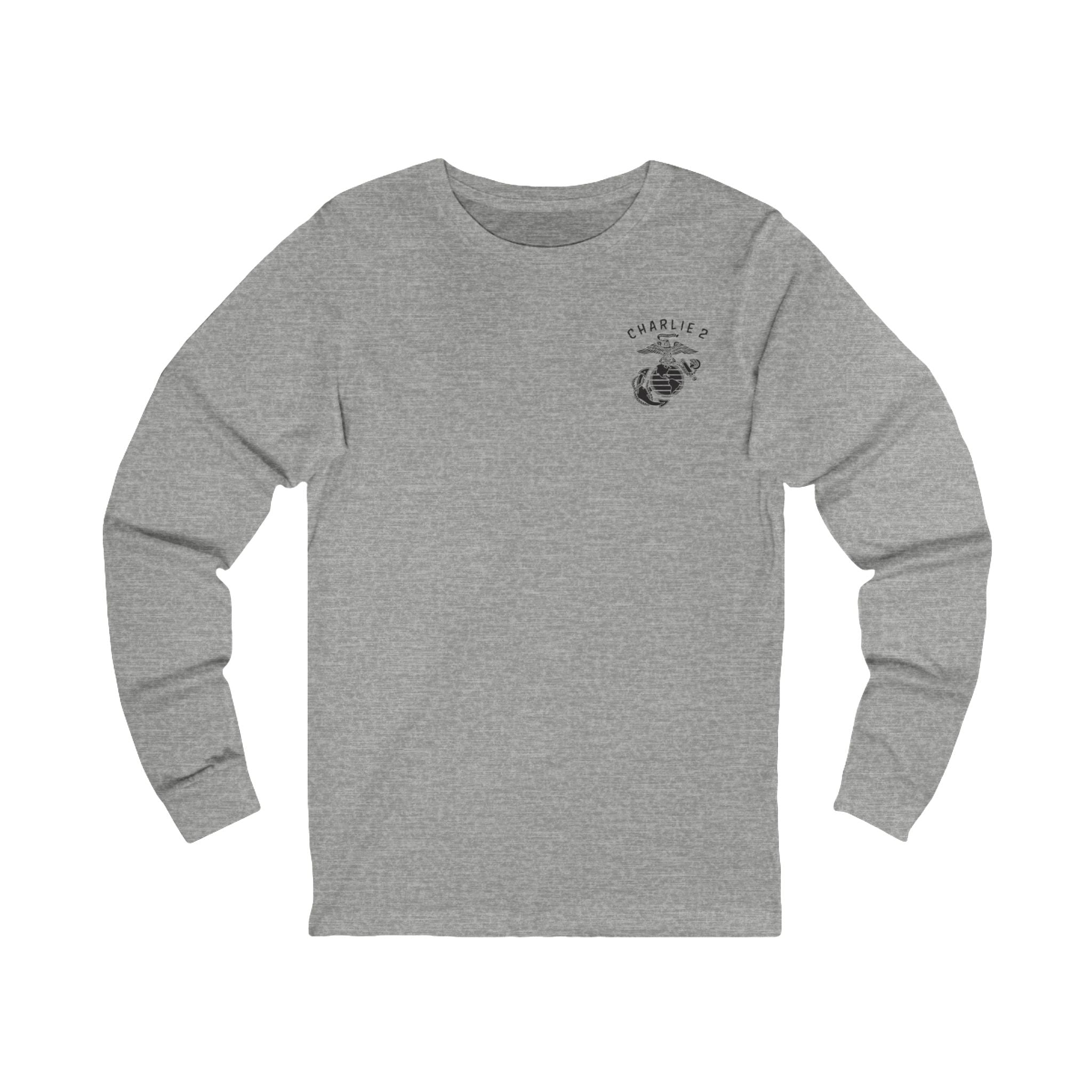Charlie 2 Ronin (black Logo) - Bella-Canvas Soft Jersey Cotton Long Sleeve Tee
