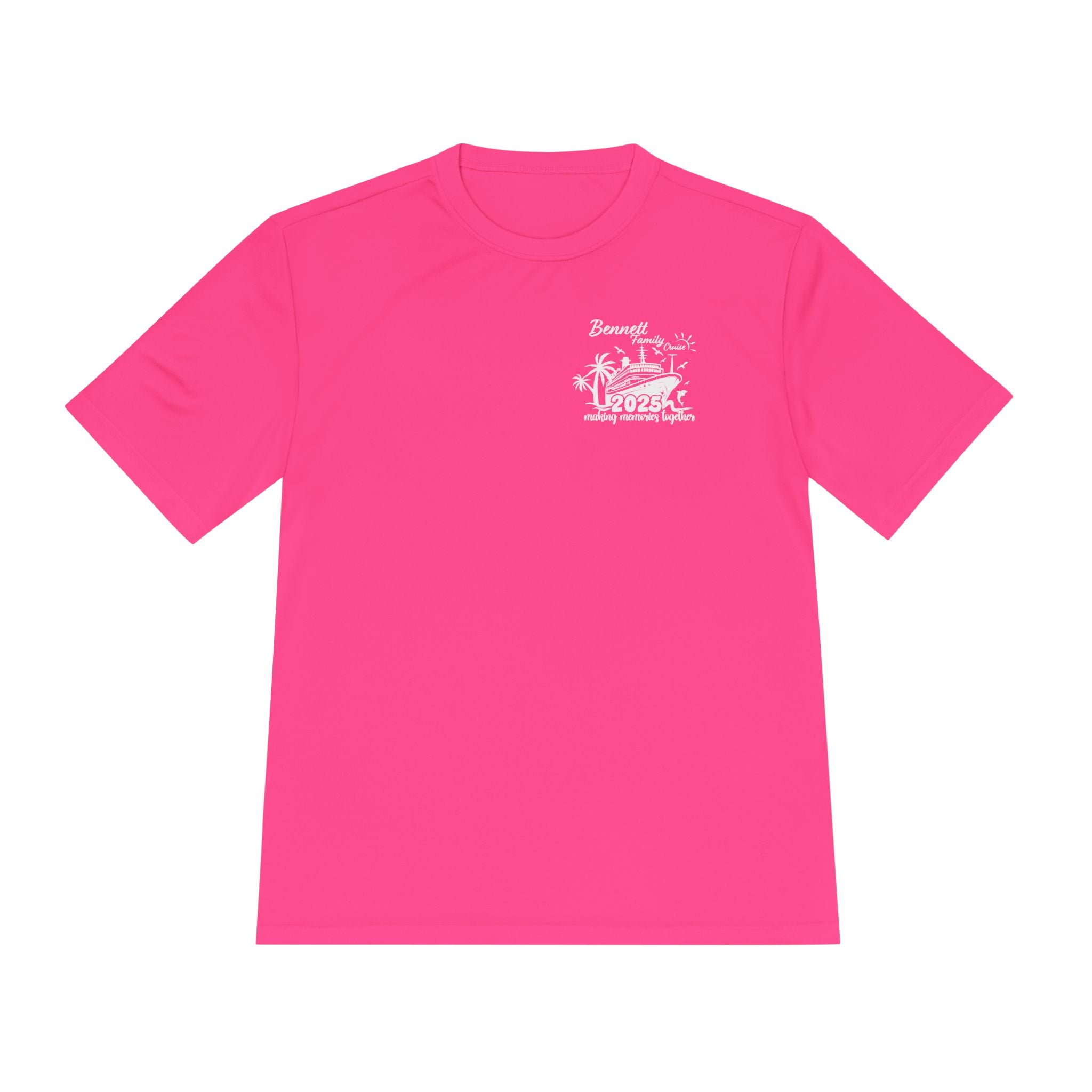 Bennet Family Cruise White Text- Unisex Moisture Wicking Tee