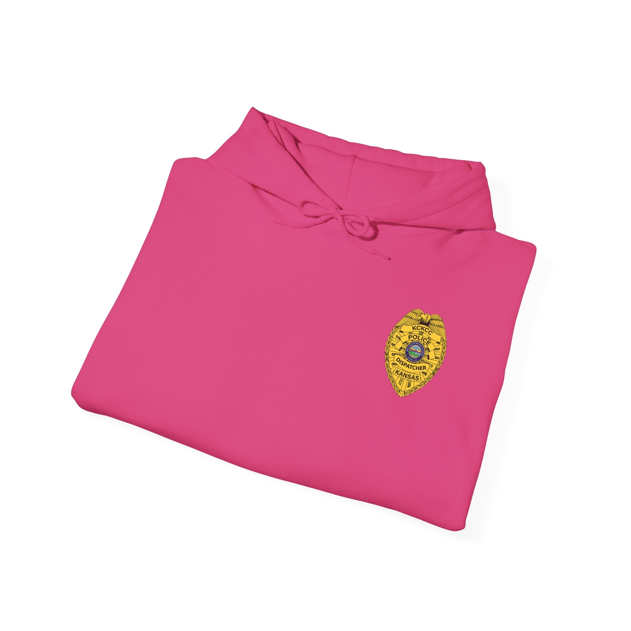 Kansas City College Police Dispatcher Badge - Unisex Heavy Blend™ Hooded Sweatshirt