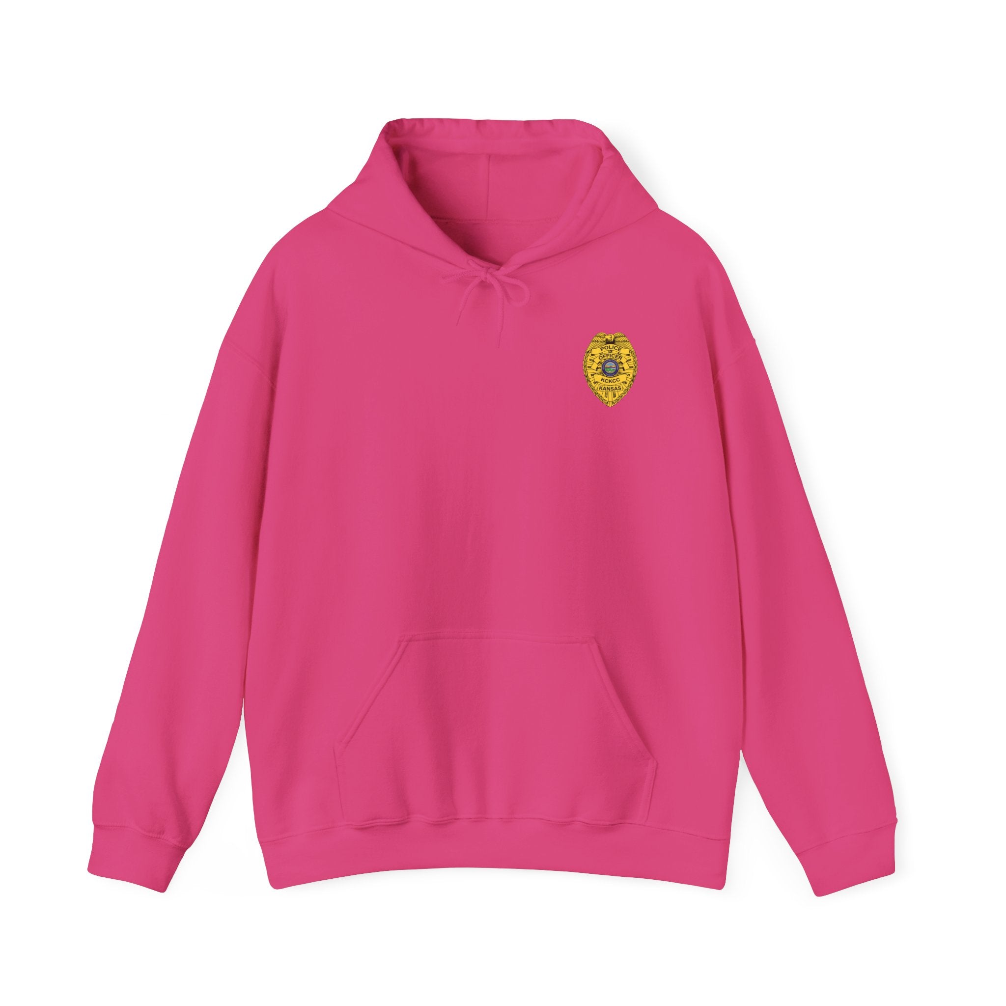Kansas City College Police Officer Badge - Unisex Heavy Blend™ Hooded Sweatshirt