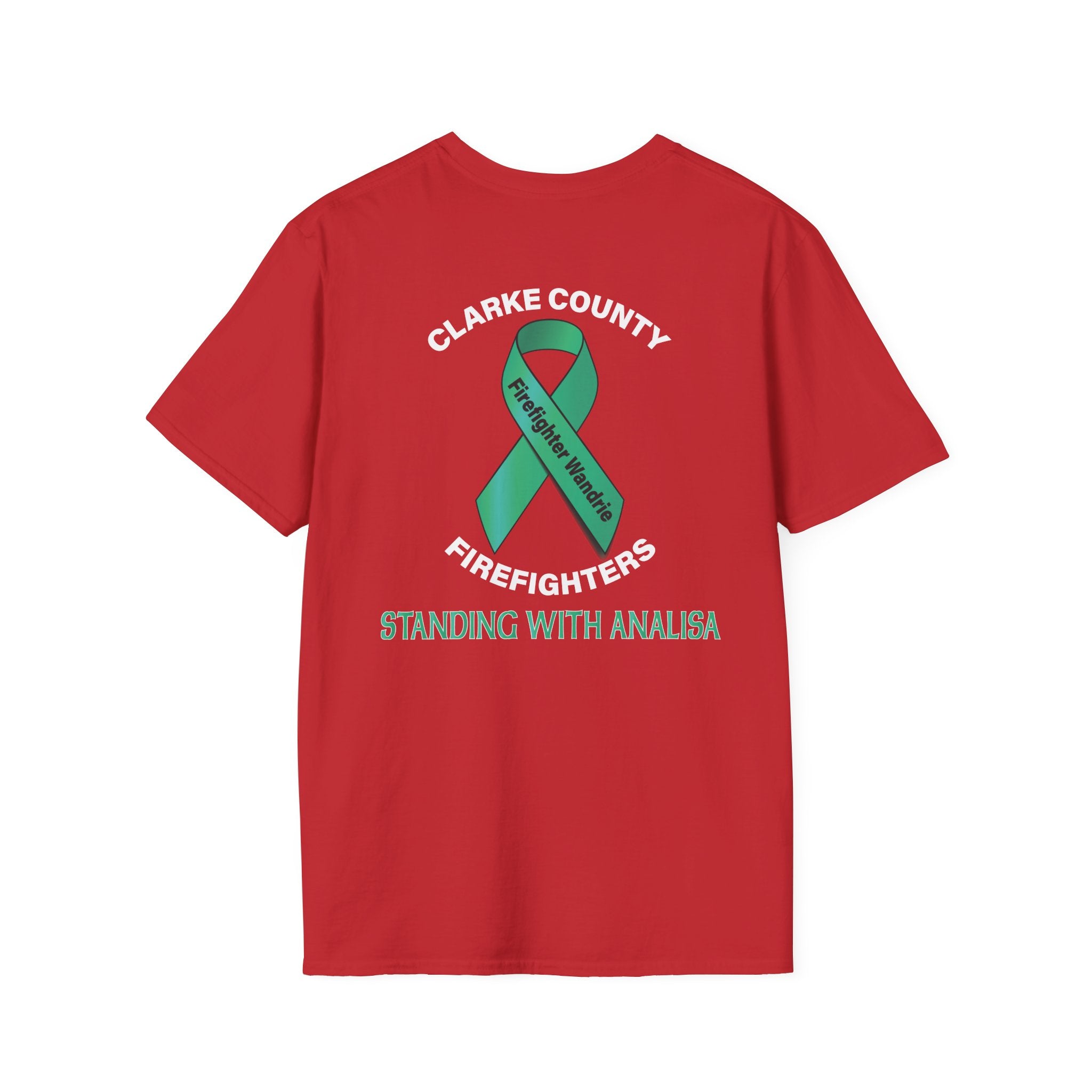 Clark County Firefighter Wandrie Support - Gildan Soft Cotton Softstyle T-Shirt