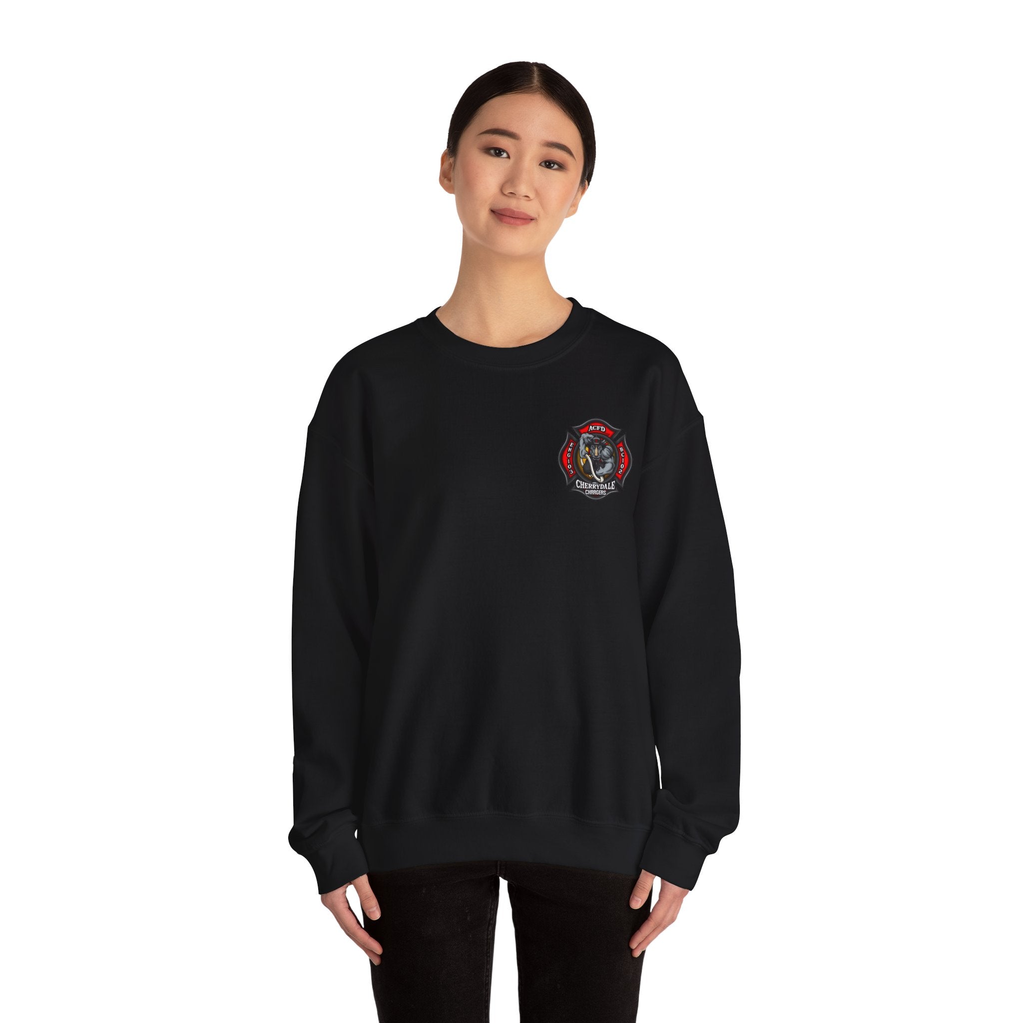 Arlington Station 3 Rhino Front/ACFD FF Back - Gildan Sweatshirt Unisex Heavy Blend™