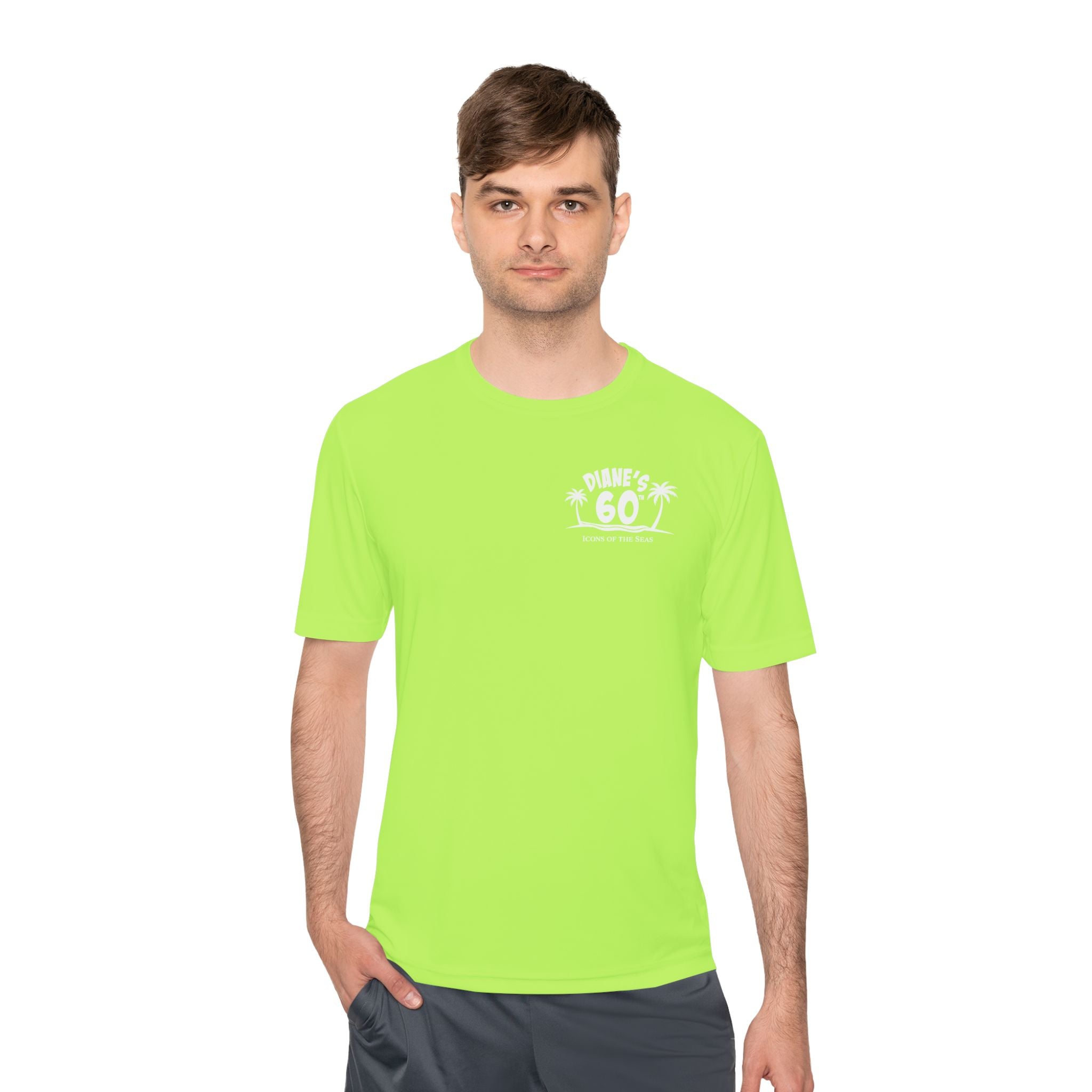 Diane Birthday Cruise White Text- Unisex Moisture Wicking Tee