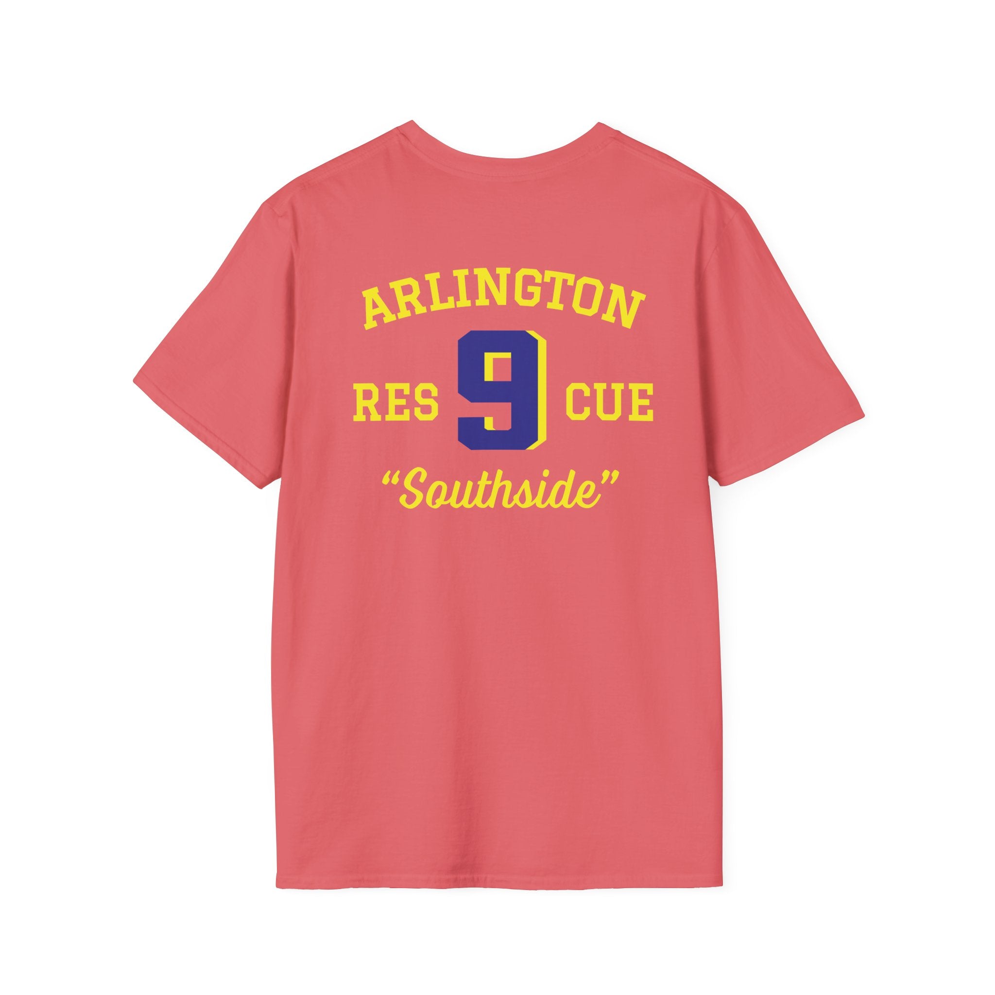 Station 9 Taz Front / Officer Rescue 9 back - Gildan Soft Cotton Softstyle T-Shirt