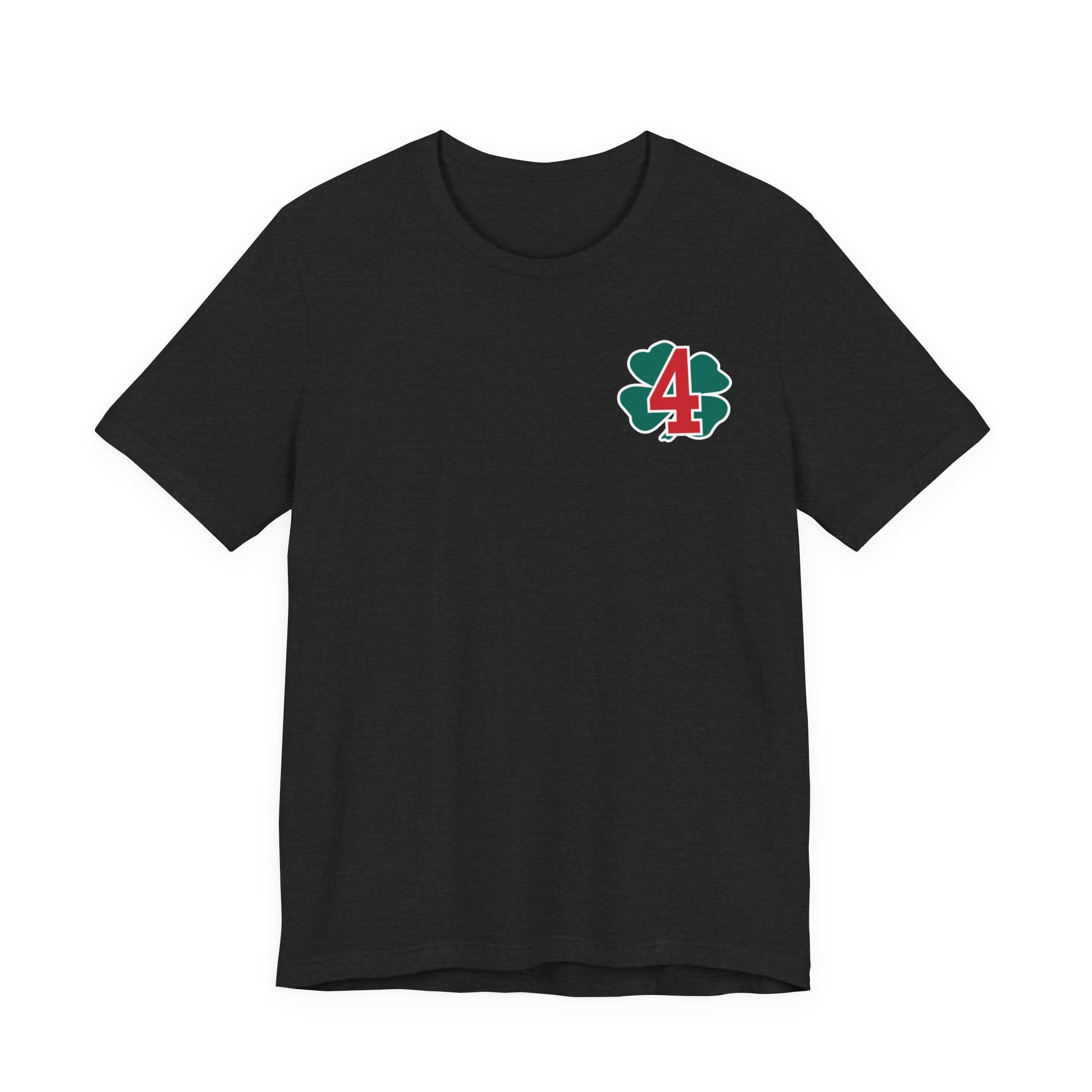 Station 4 Clover on front and back - Bella+Canvas Soft Unisex Tee