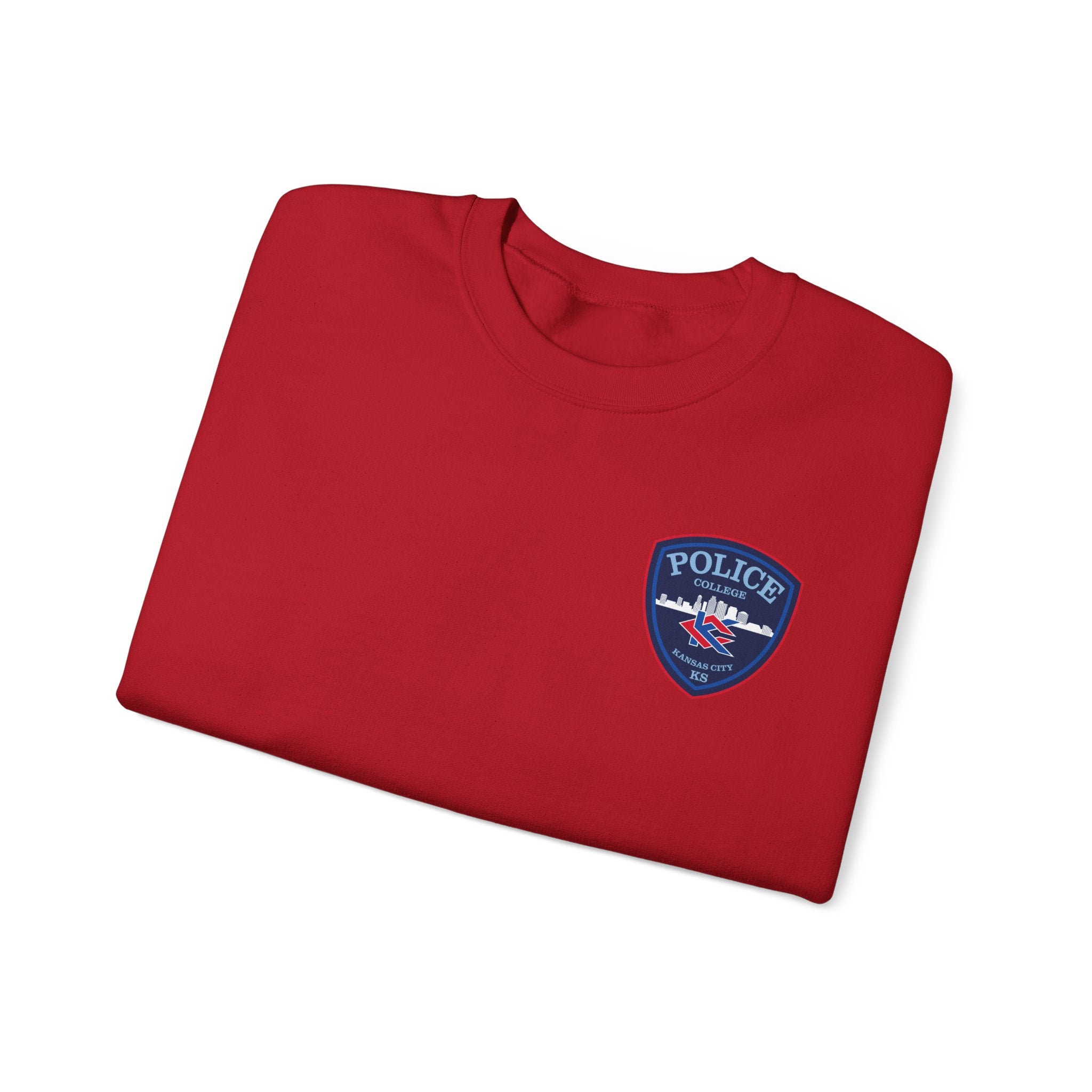 Kansas City College Police Blue Patch - Unisex Heavy Blend™ Crewneck Sweatshirt