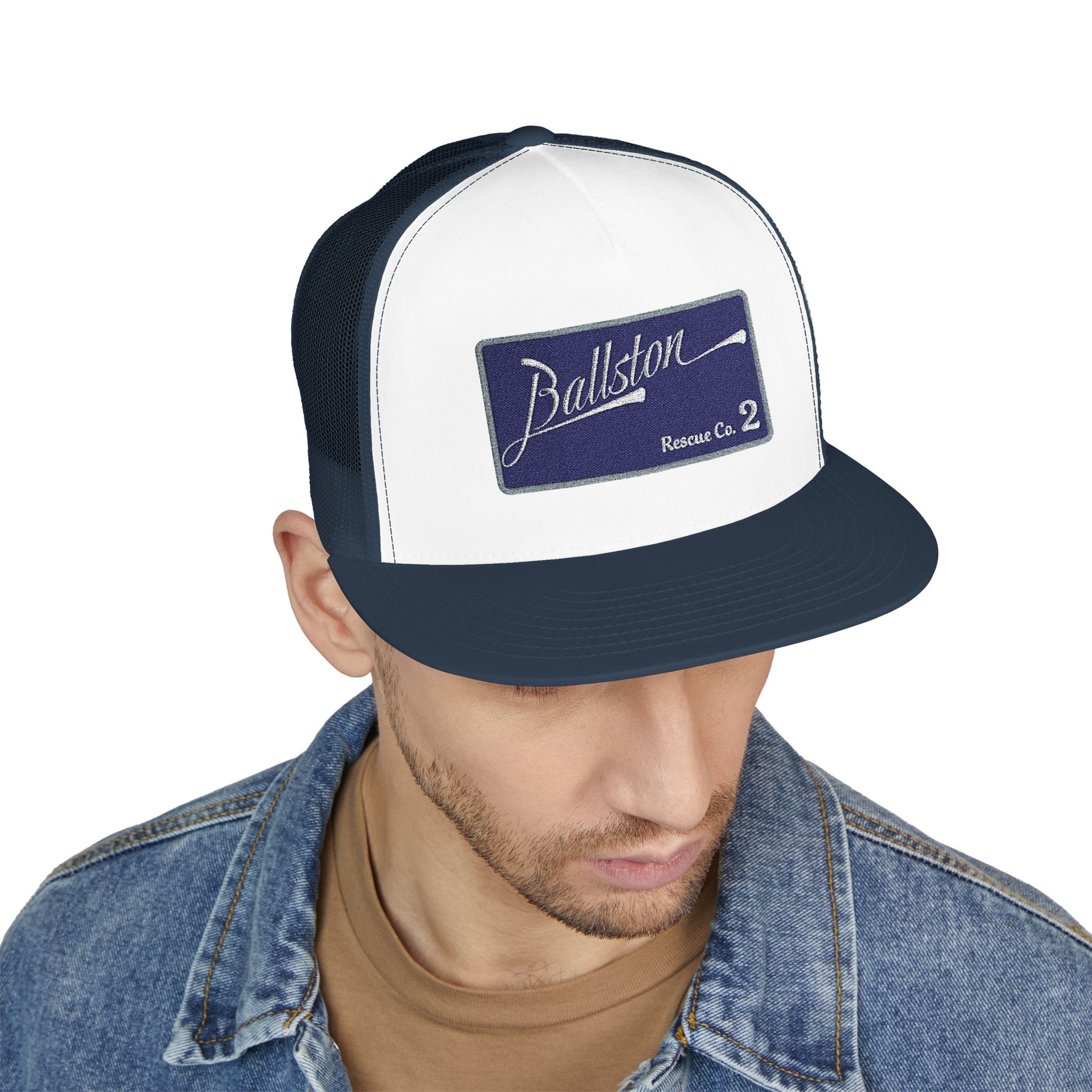 Arlington Ballston Rescue Co. 2  - 5 Panel Trucker Cap (Embroidery)