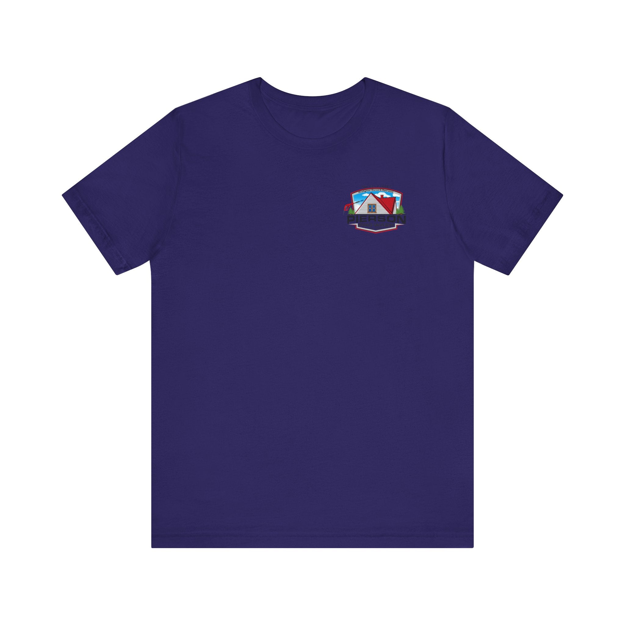 Pierson Pro Wash White Shirt Logo - Bella+Canvas Soft Unisex Tee